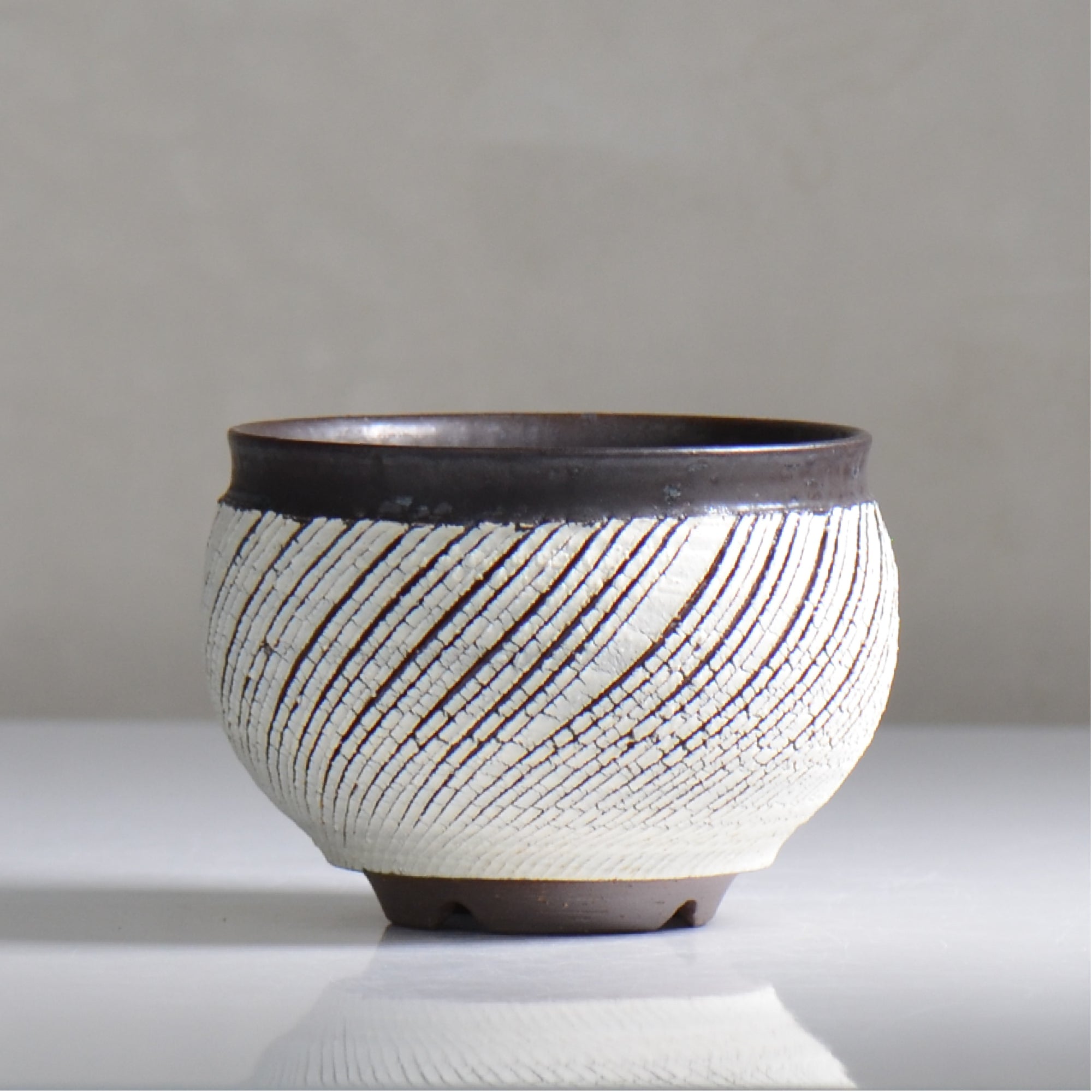 陶房Kibi / シュレッド/tk2_sd05_s  / 約 φ12cm / 植木鉢