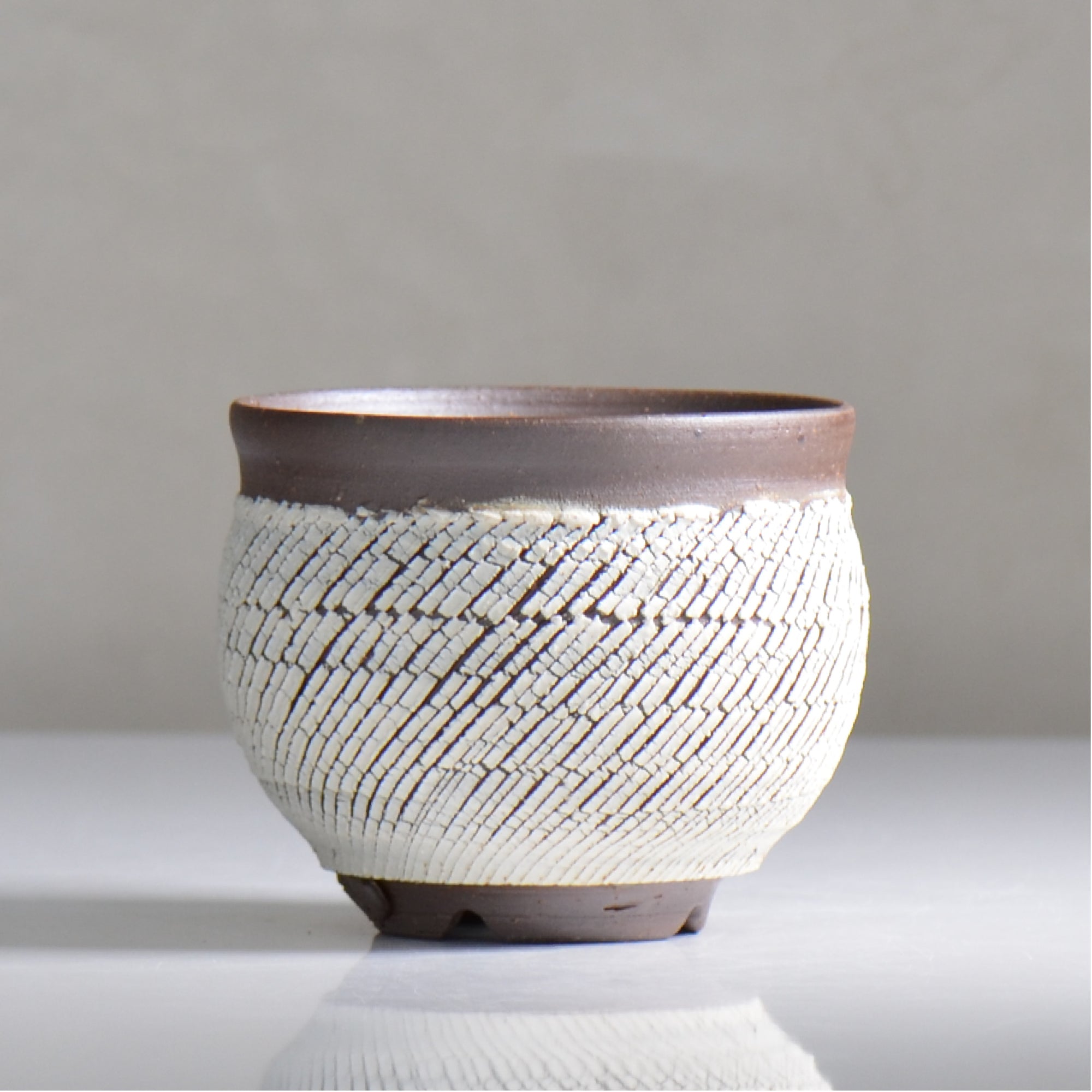 陶器 陶房Kibi / シュレッド/tk2_sd06_s / 約 φ11.7cm / 植木鉢 – ハチラボ