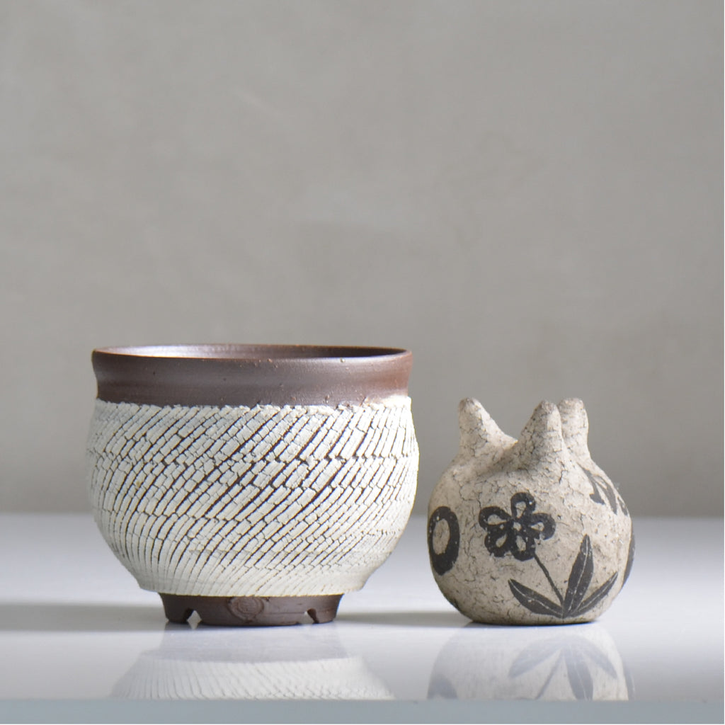 陶房Kibi / シュレッド/tk2_sd06_s  / 約 φ11.7cm / 植木鉢