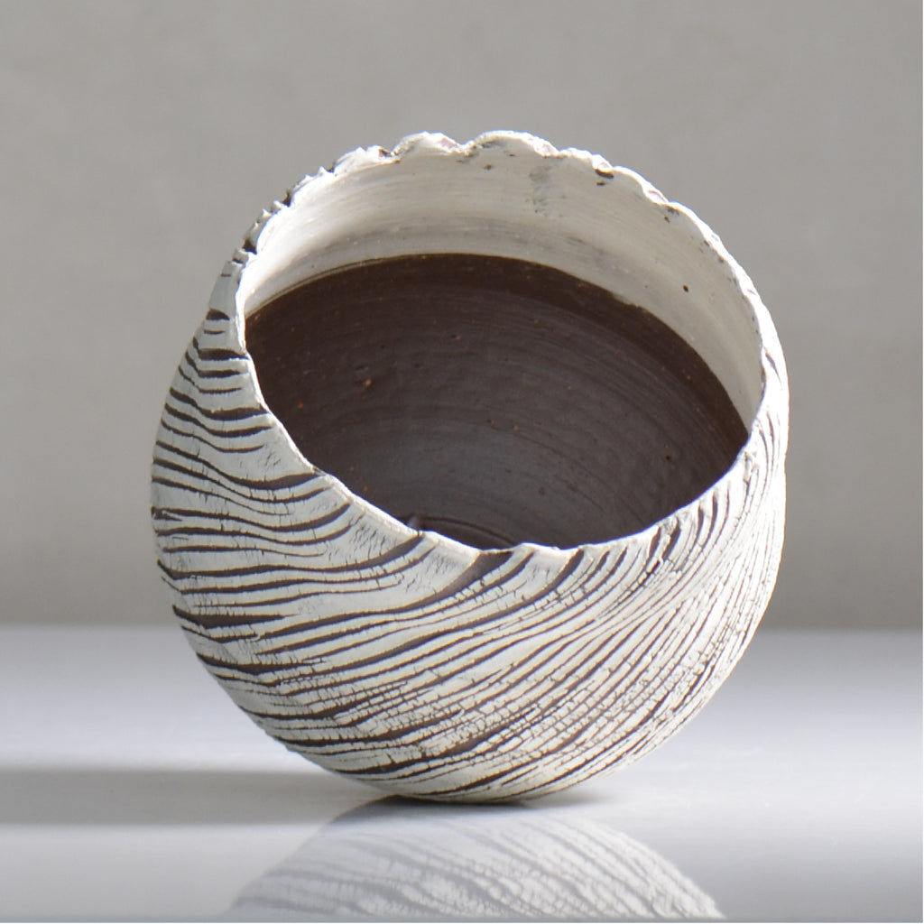 陶房Kibi / シュレッド/ tk2_sd09_m  / 約 φ12.5cm / 植木鉢