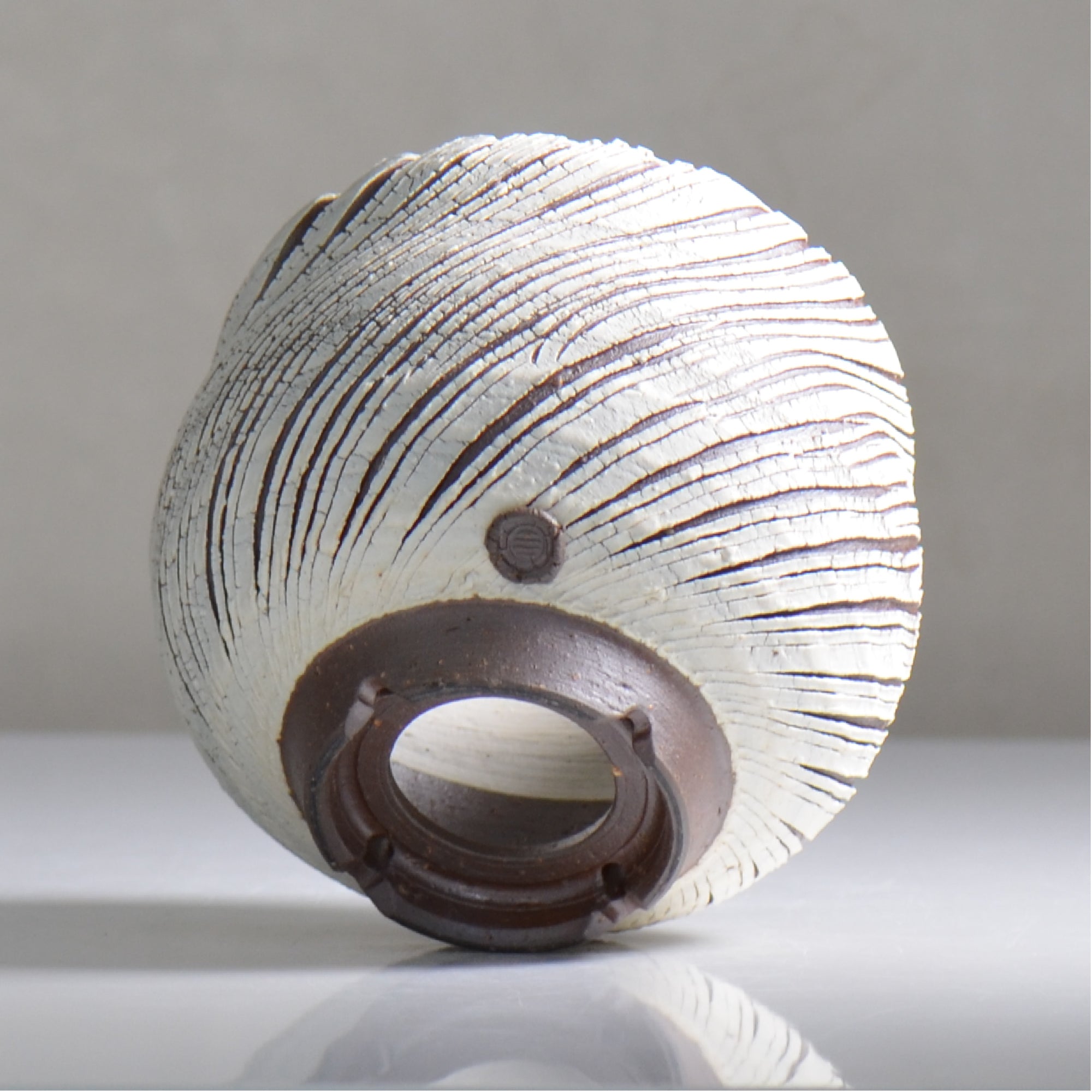陶房Kibi / シュレッド/ tk2_sd09_m  / 約 φ12.5cm / 植木鉢