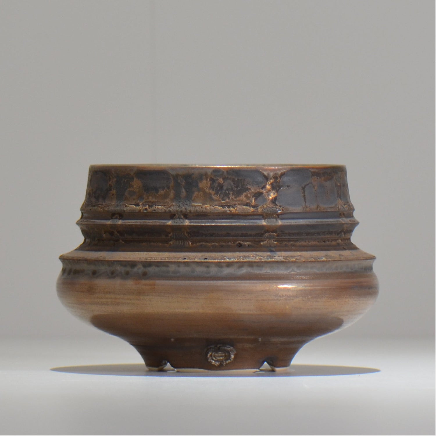 陶房Kibi / スムースエッジ /tk_jb01_m  / 約 φ12.5cm / 植木鉢