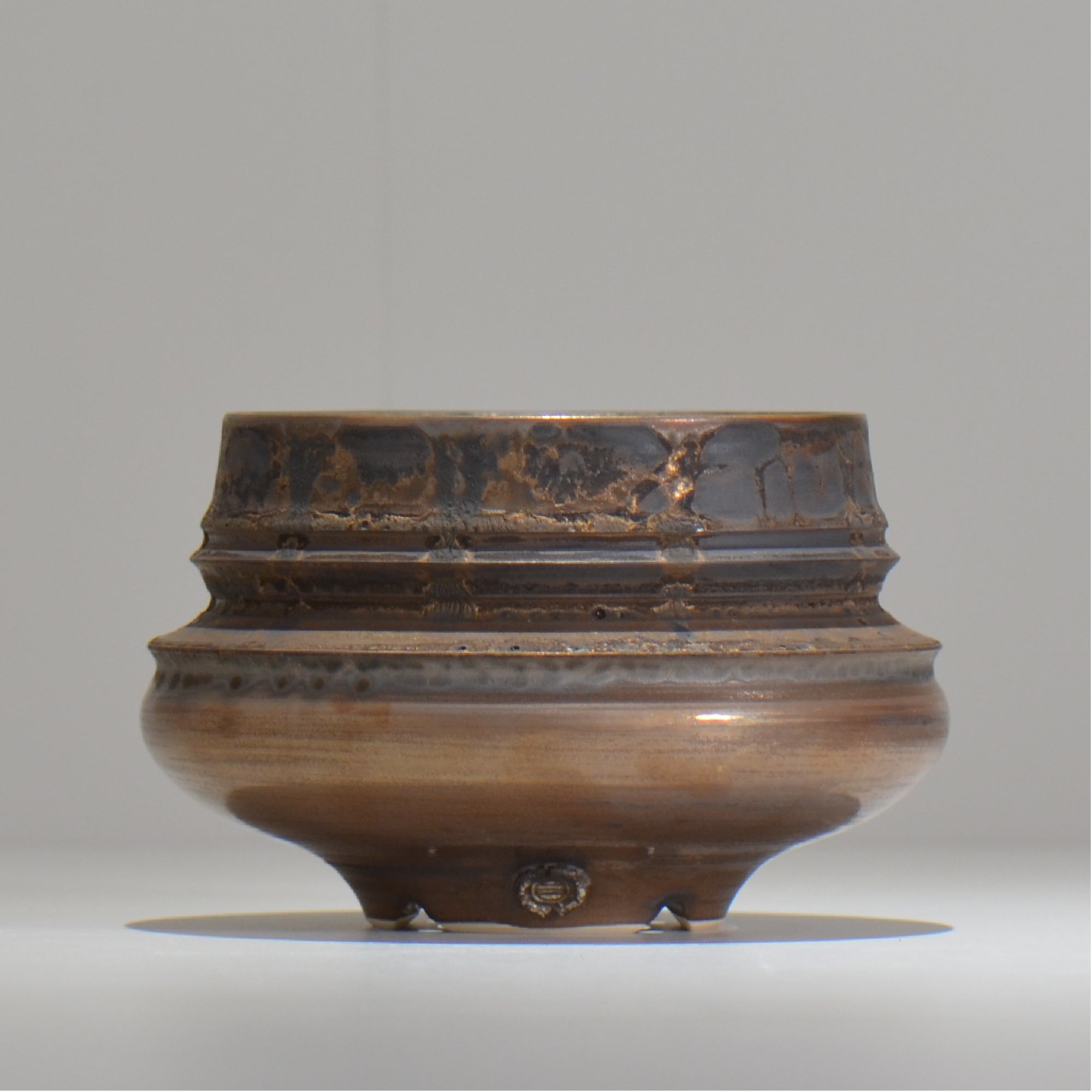 陶房Kibi / スムースエッジ /tk_jb01_m  / 約 φ12.5cm / 植木鉢