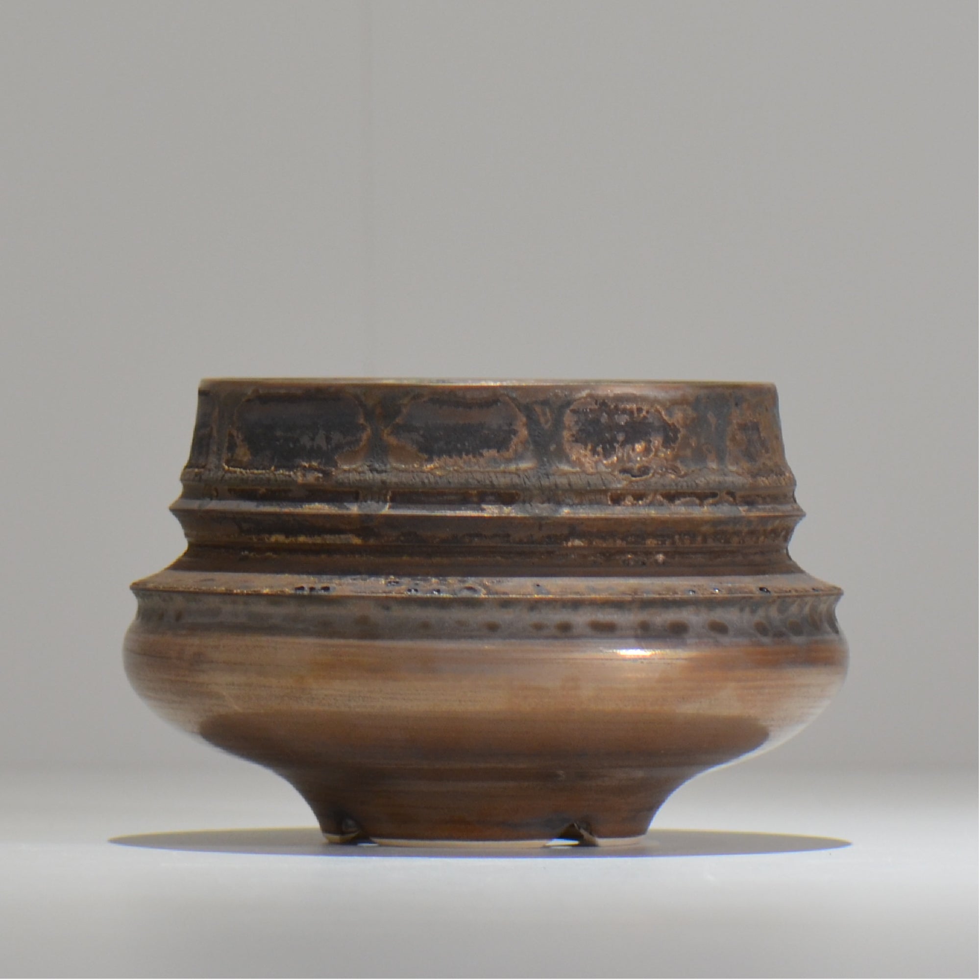 陶房Kibi / スムースエッジ /tk_jb01_m  / 約 φ12.5cm / 植木鉢