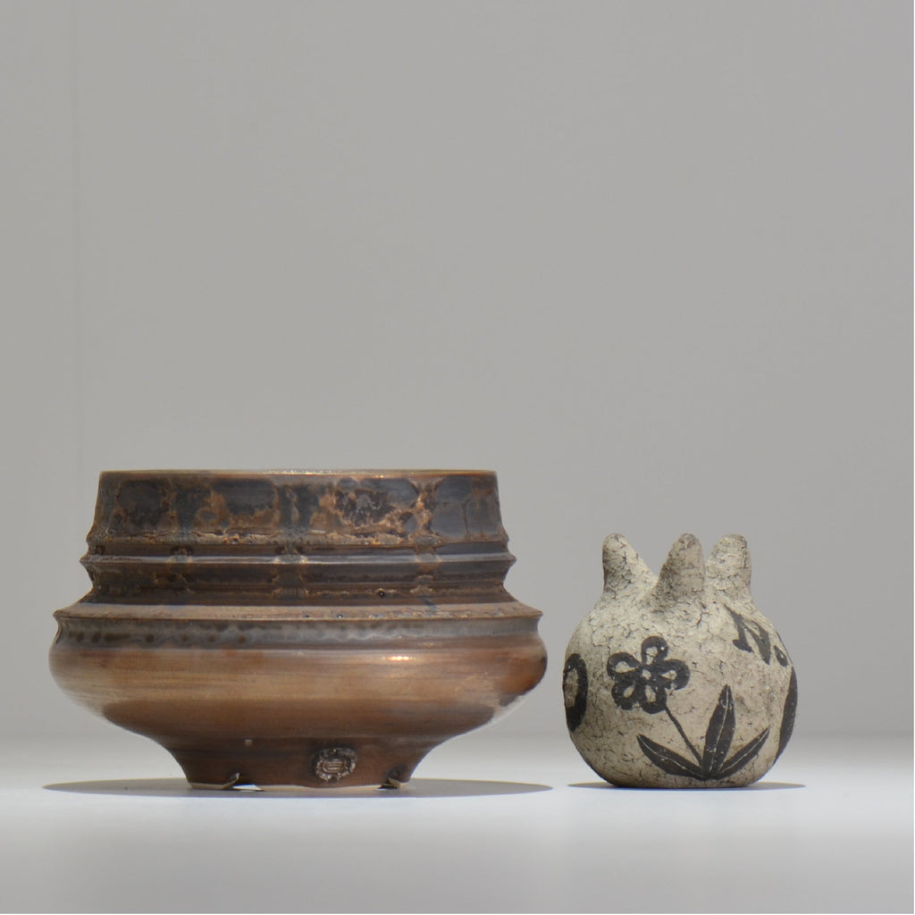 陶房Kibi / スムースエッジ /tk_jb01_m  / 約 φ12.5cm / 植木鉢