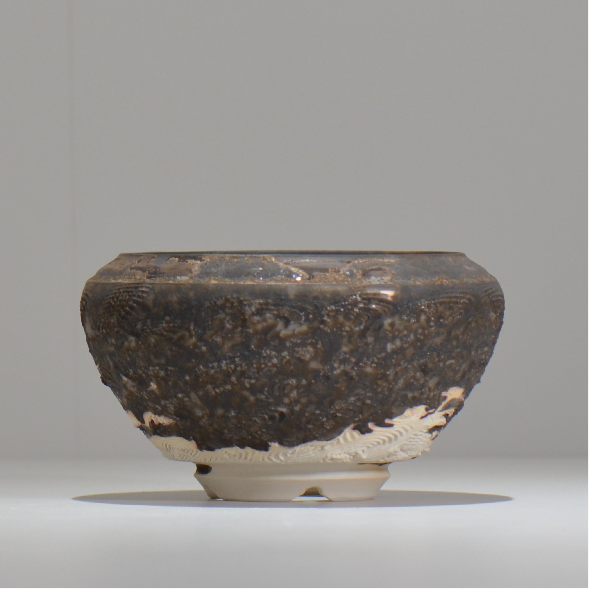 陶房Kibi / ツートン/tk_tw01_m  / 約 φ12.7cm / 植木鉢