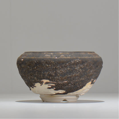 陶房Kibi / ツートン/tk_tw01_m  / 約 φ12.7cm / 植木鉢