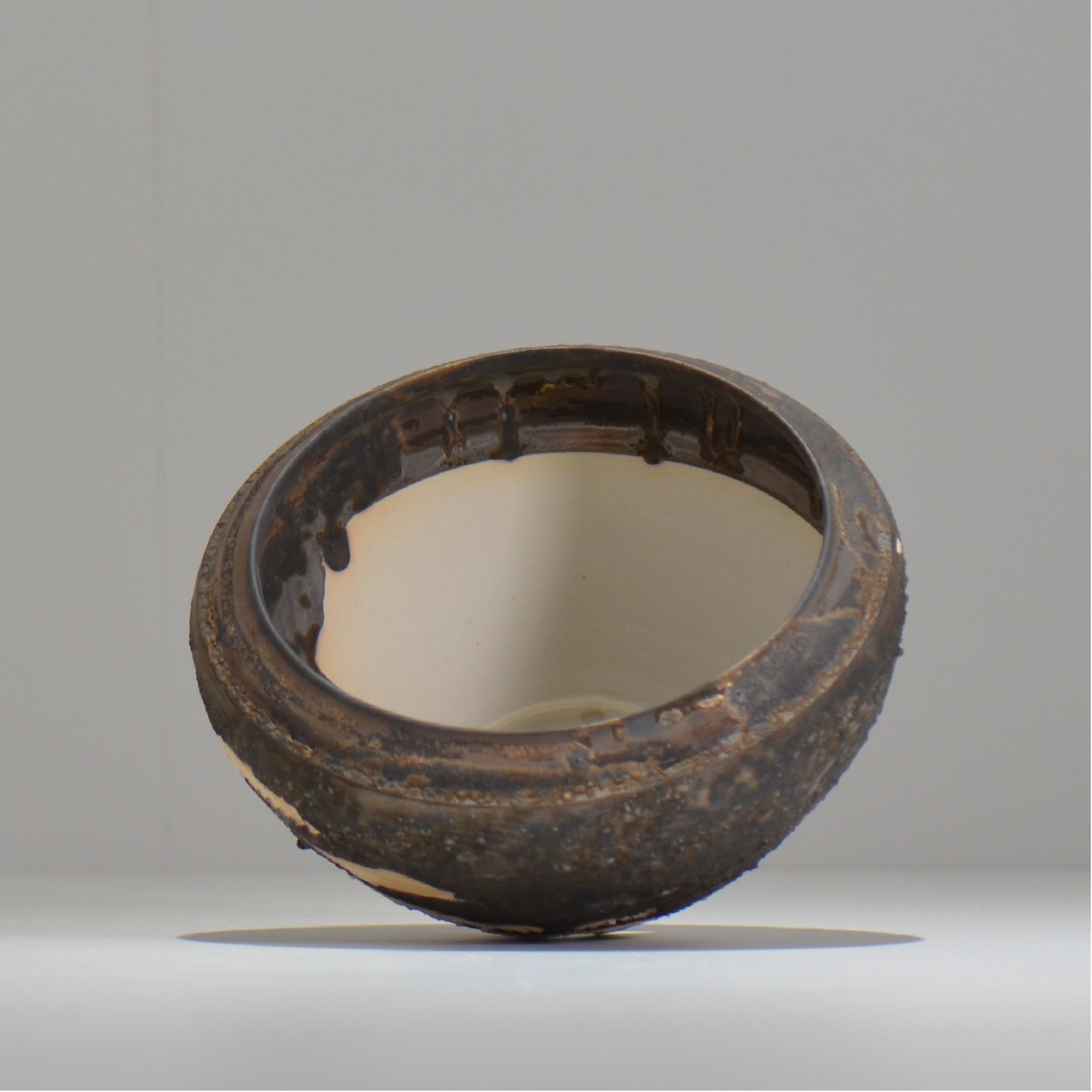 陶房Kibi / ツートン/tk_tw01_m  / 約 φ12.7cm / 植木鉢