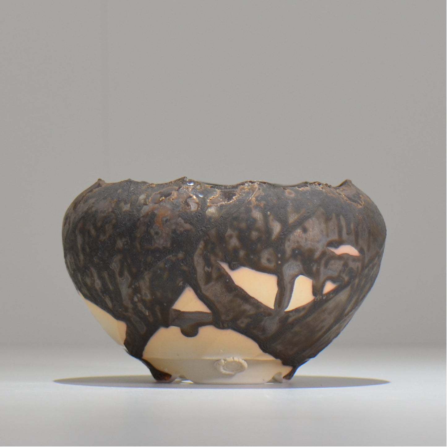 陶房Kibi / ツートン/tk_tw02_s  / 約 φ12cm / 植木鉢