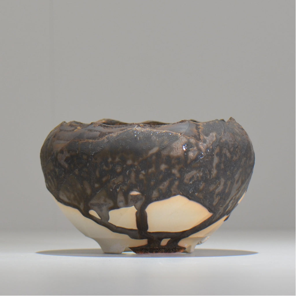 陶房Kibi / ツートン/tk_tw02_s  / 約 φ12cm / 植木鉢