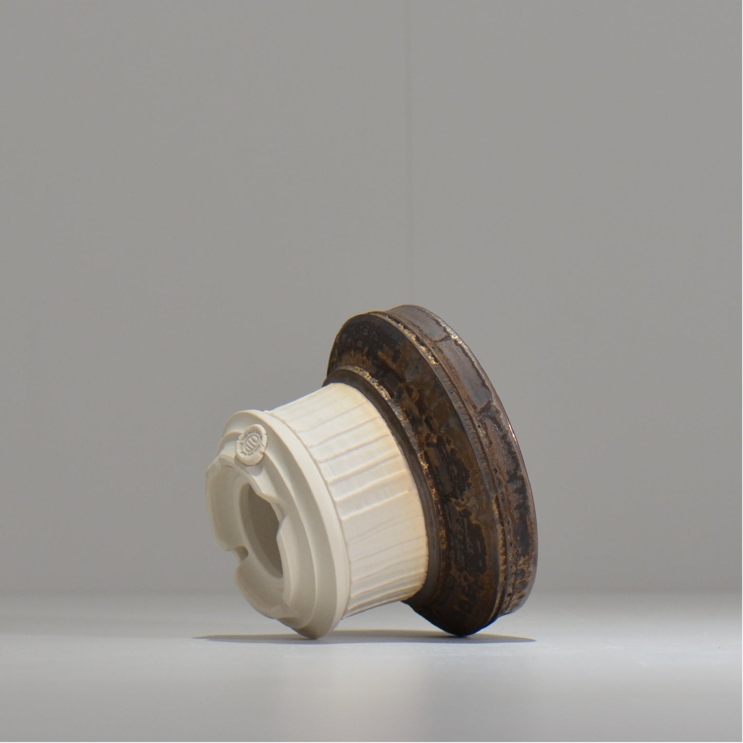 陶房Kibi / ツートン/tk_tw03_s  / 約 φ11cm / 植木鉢