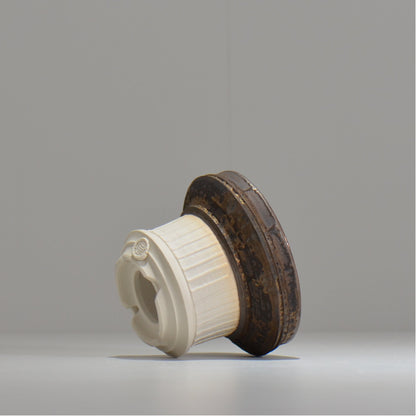 陶房Kibi / ツートン/tk_tw03_s  / 約 φ11cm / 植木鉢