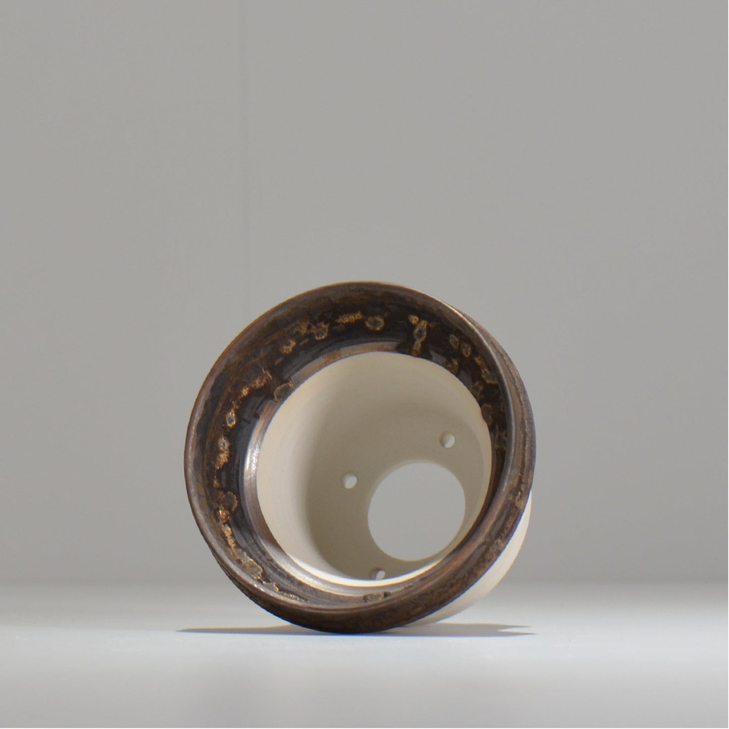 陶房Kibi / ツートン/tk_tw03_s  / 約 φ11cm / 植木鉢