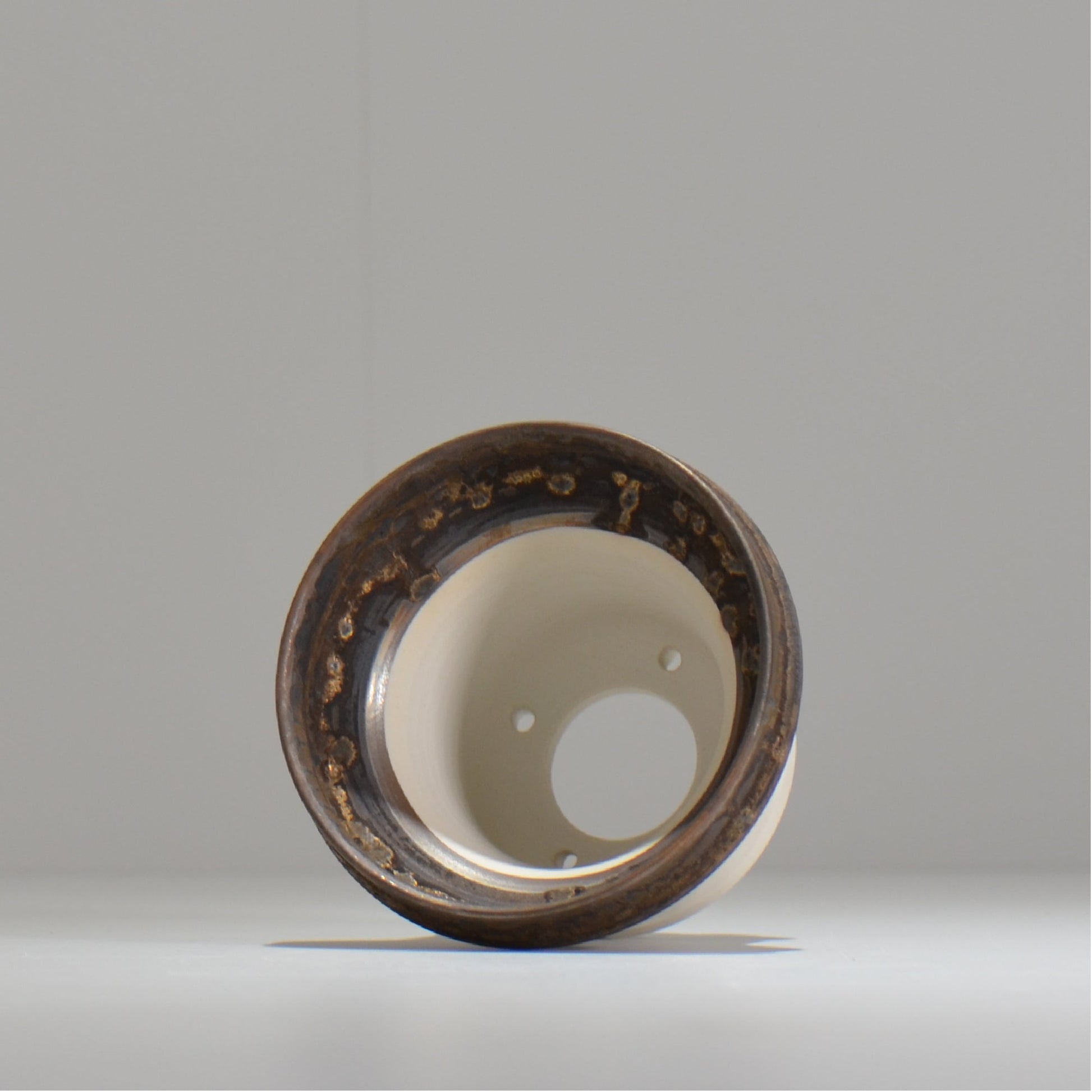 陶房Kibi / ツートン/tk_tw03_s  / 約 φ11cm / 植木鉢