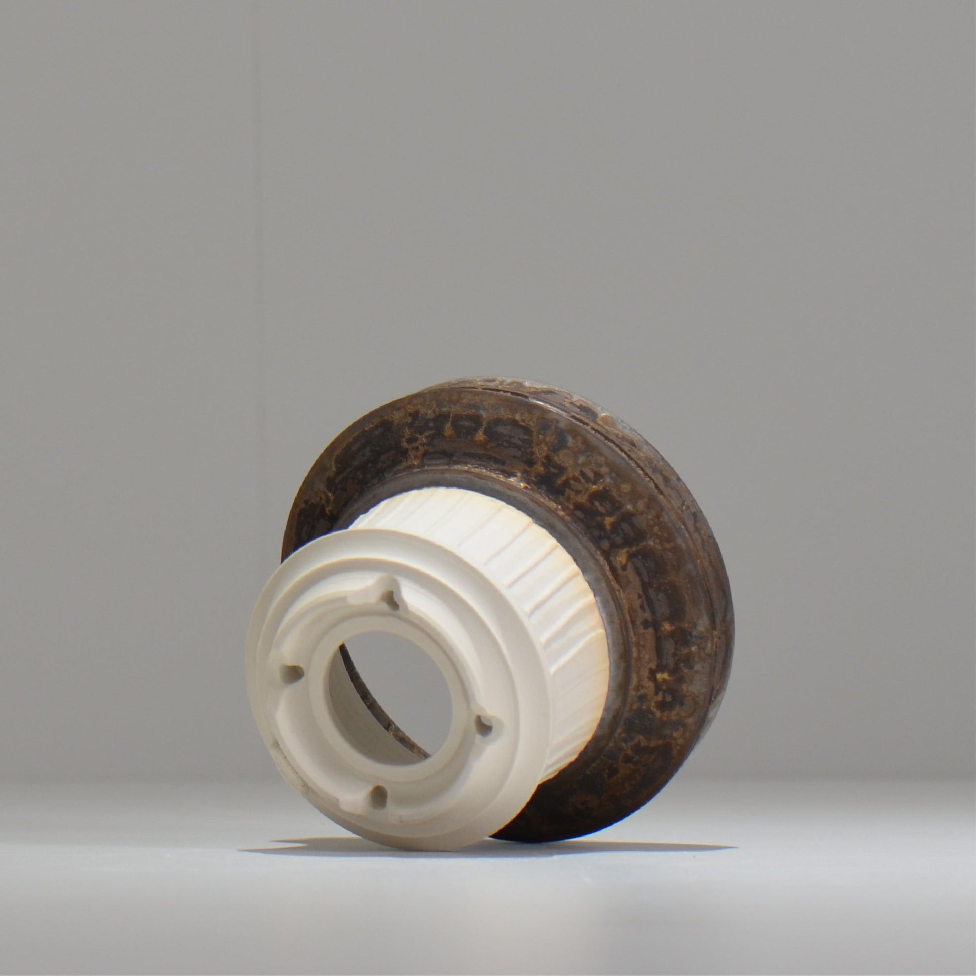 陶房Kibi / ツートン/tk_tw03_s  / 約 φ11cm / 植木鉢