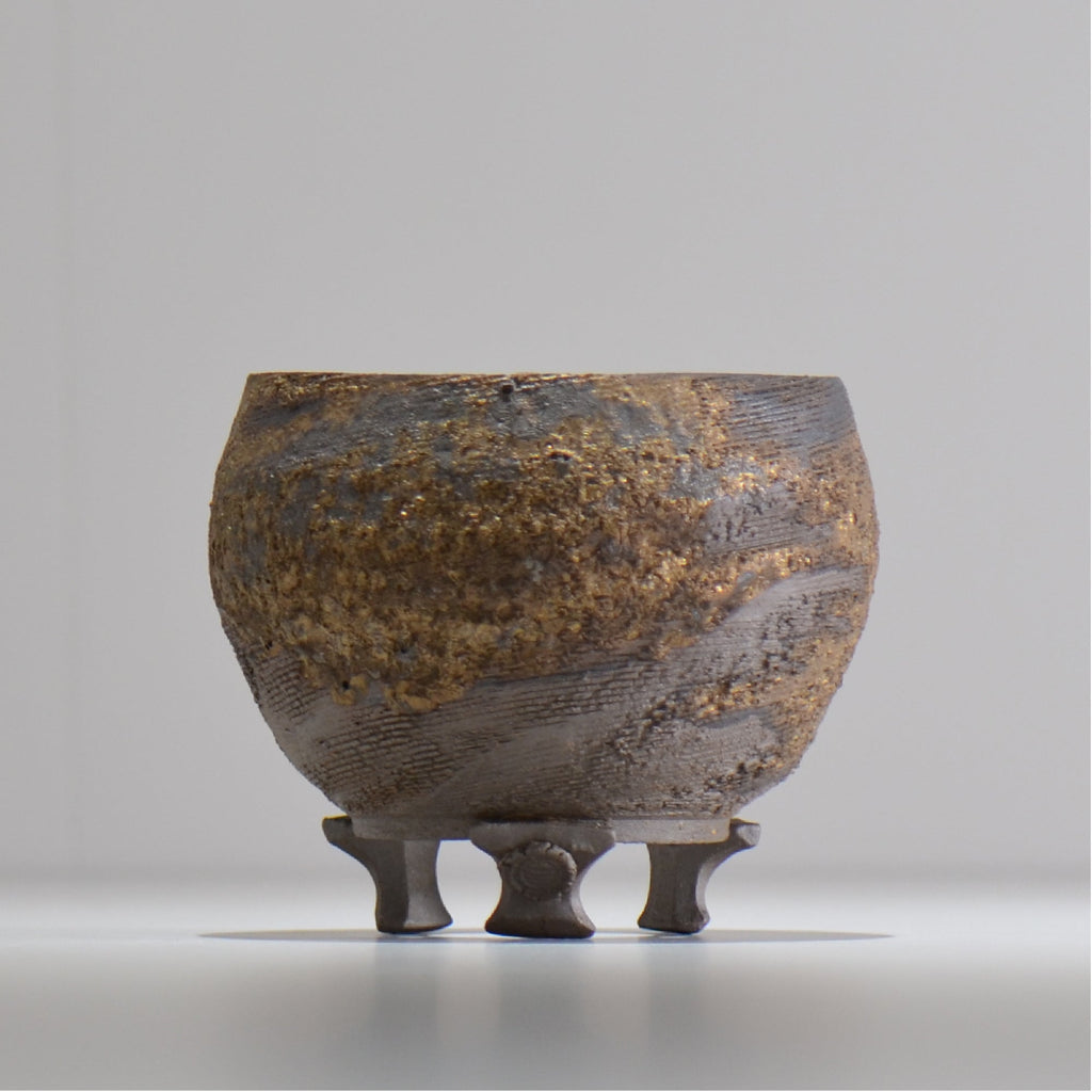 陶房Kibi / 金泥 / tkki_02_s  / 約 φ10.5cm / 植木鉢