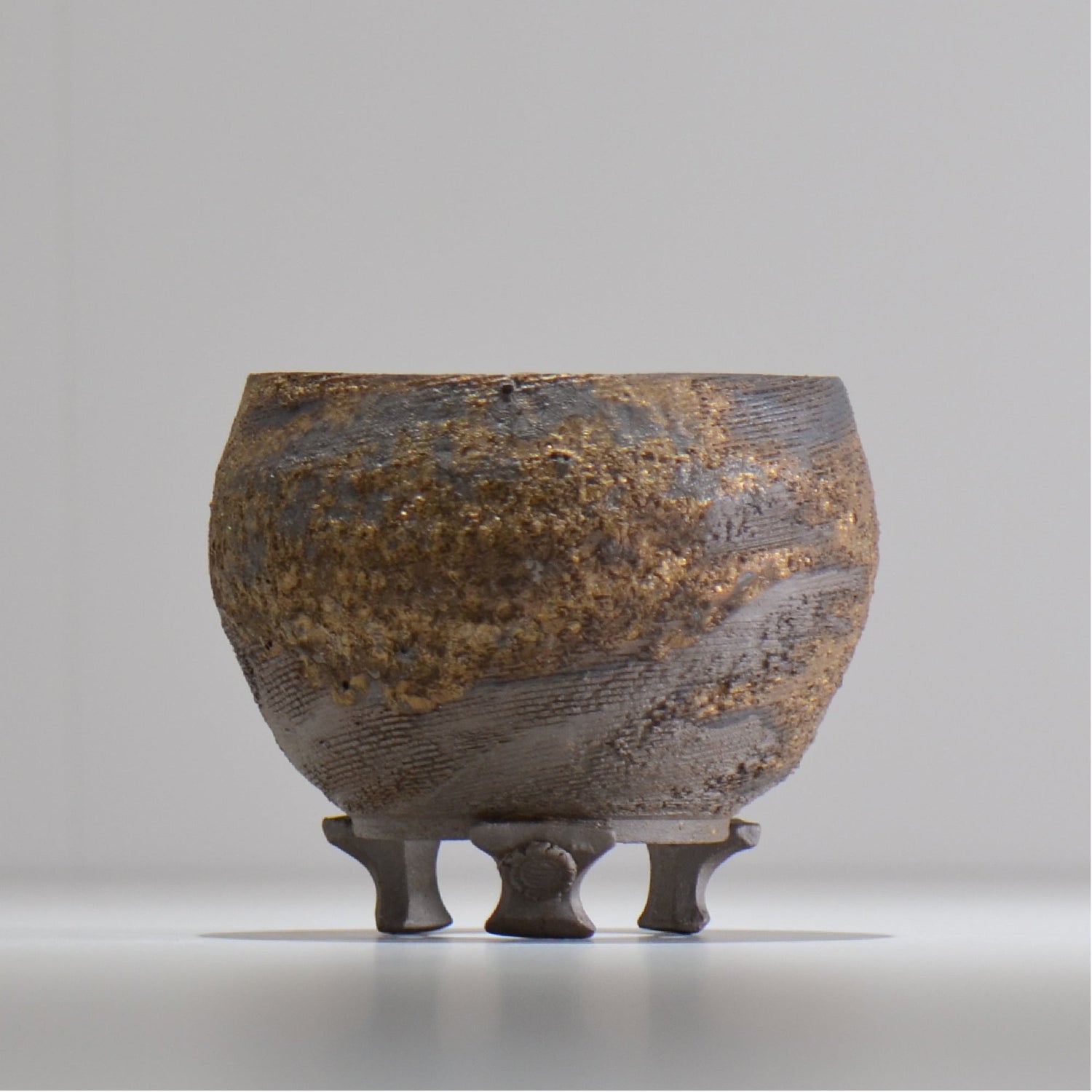 陶房Kibi / 金泥 / tkki_02_s  / 約 φ10.5cm / 植木鉢