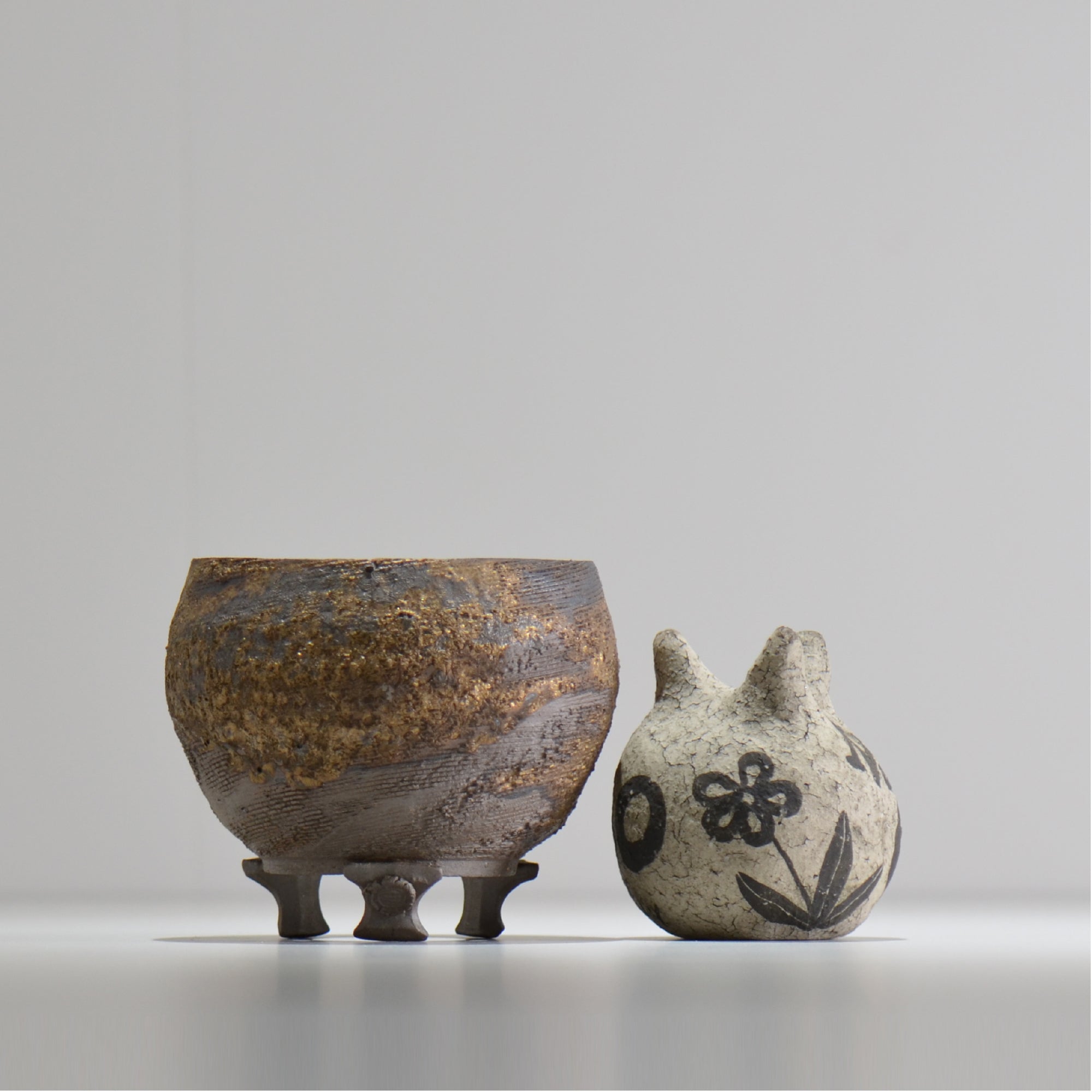 陶房Kibi / 金泥 / tkki_02_s  / 約 φ10.5cm / 植木鉢