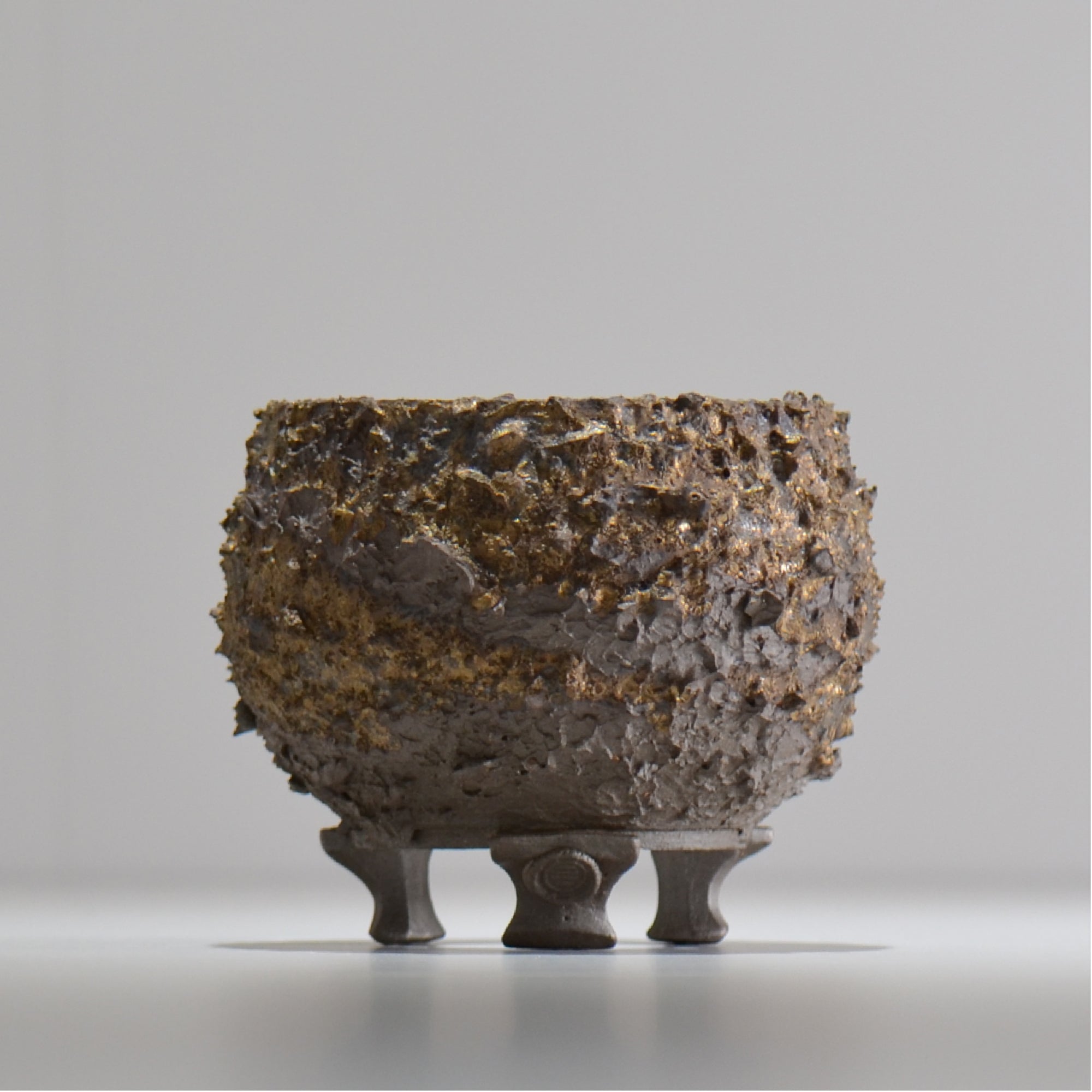 陶房Kibi / 金泥 / tkki_04_s  / 約 φ9.5cm / 植木鉢