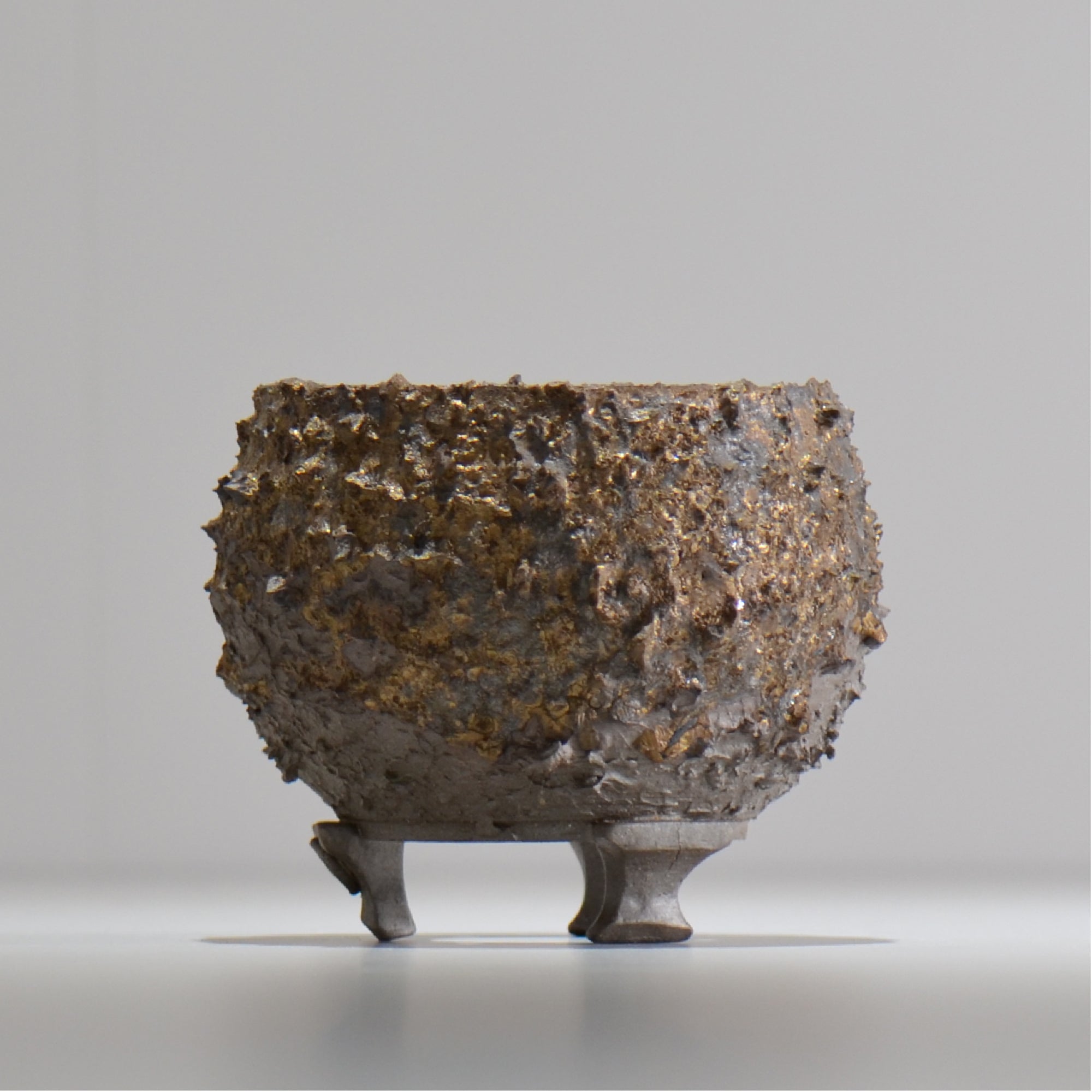 陶房Kibi / 金泥 / tkki_04_s  / 約 φ9.5cm / 植木鉢