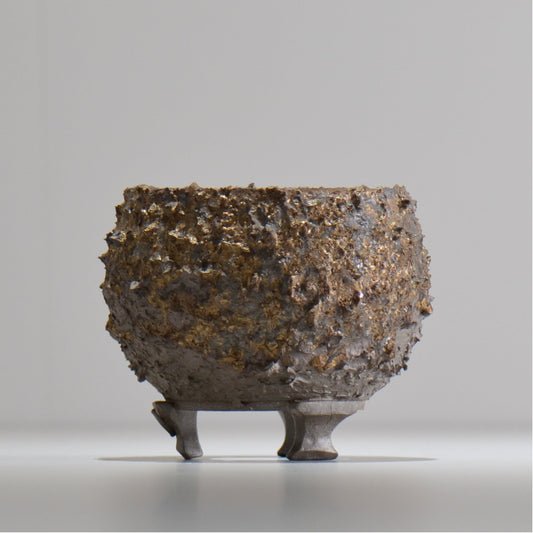 陶房Kibi / 金泥 / tkki_04_s  / 約 φ9.5cm / 植木鉢