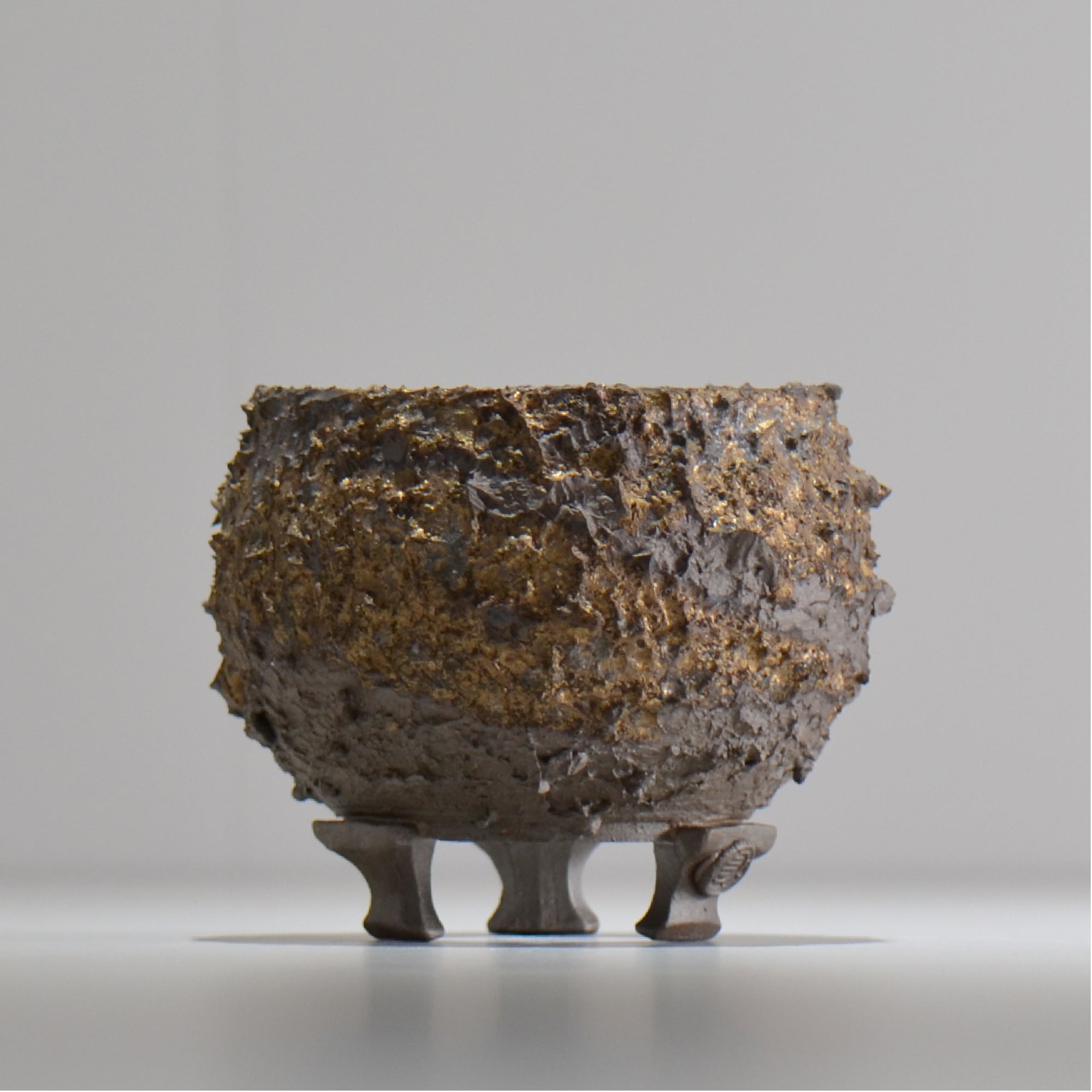 陶房Kibi / 金泥 / tkki_04_s  / 約 φ9.5cm / 植木鉢