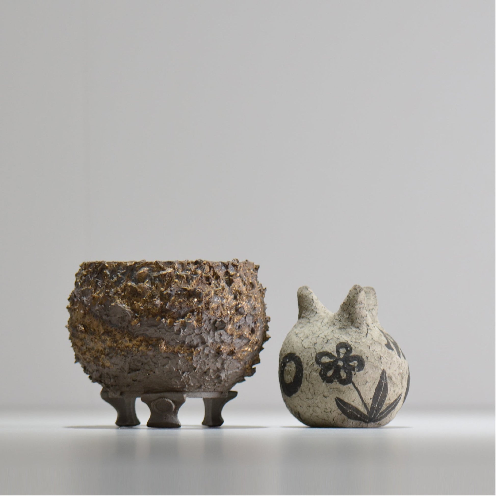 陶房Kibi / 金泥 / tkki_04_s  / 約 φ9.5cm / 植木鉢