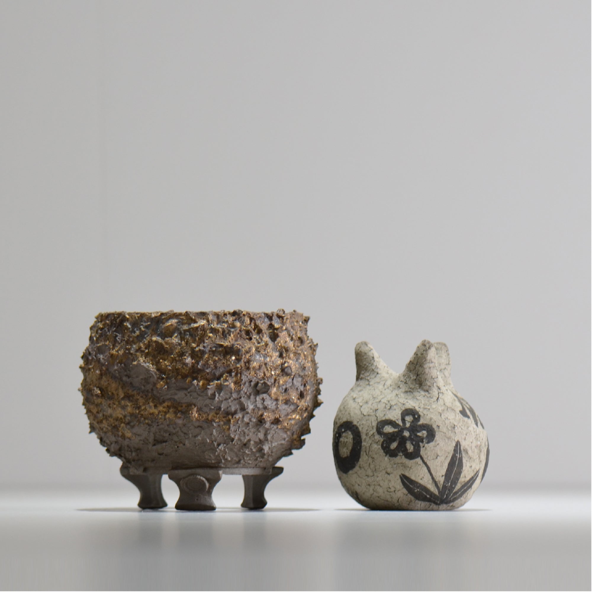 陶房Kibi / 金泥 / tkki_04_s  / 約 φ9.5cm / 植木鉢