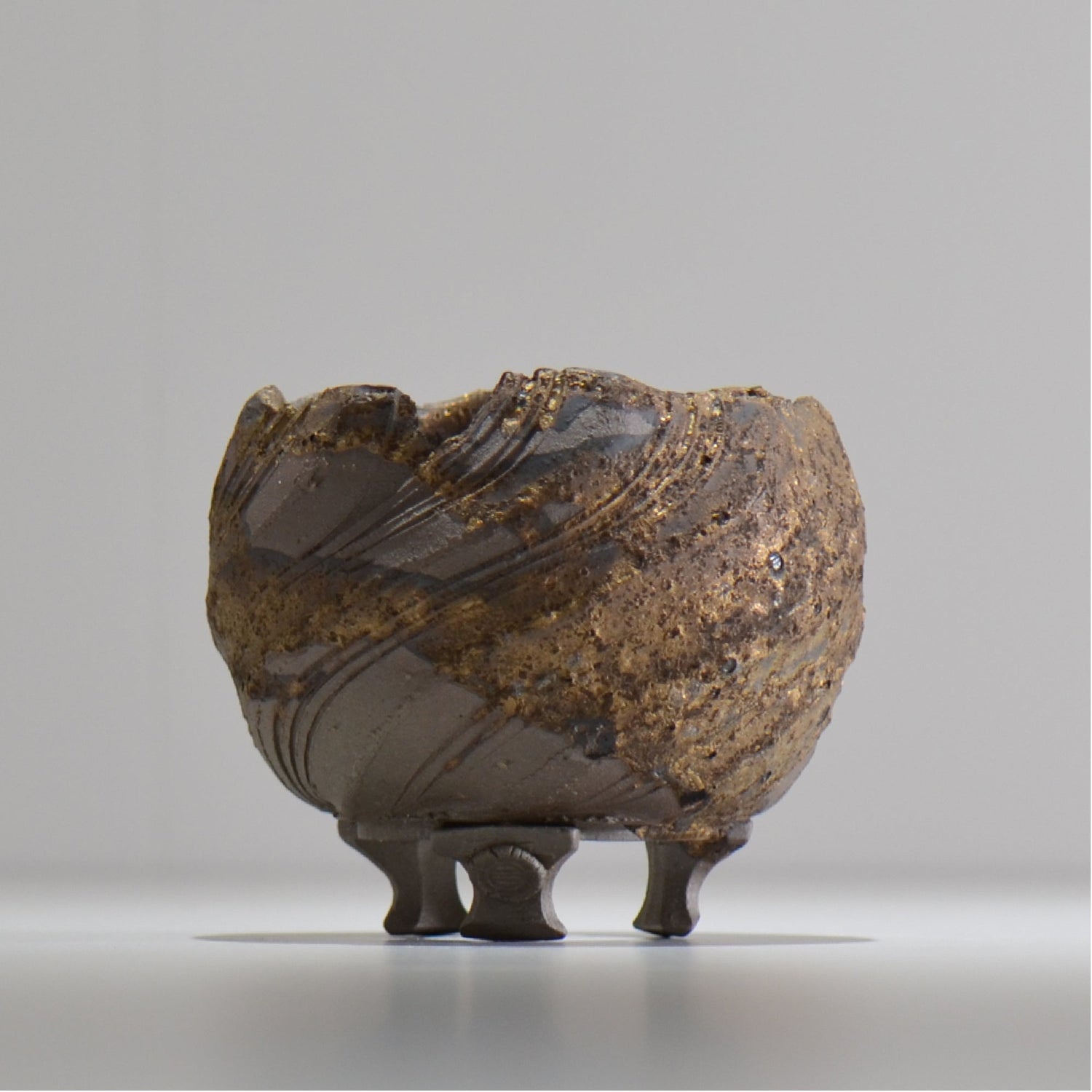 陶房Kibi / 金泥 / tkki_05_s  / 約 φ9.5cm / 植木鉢