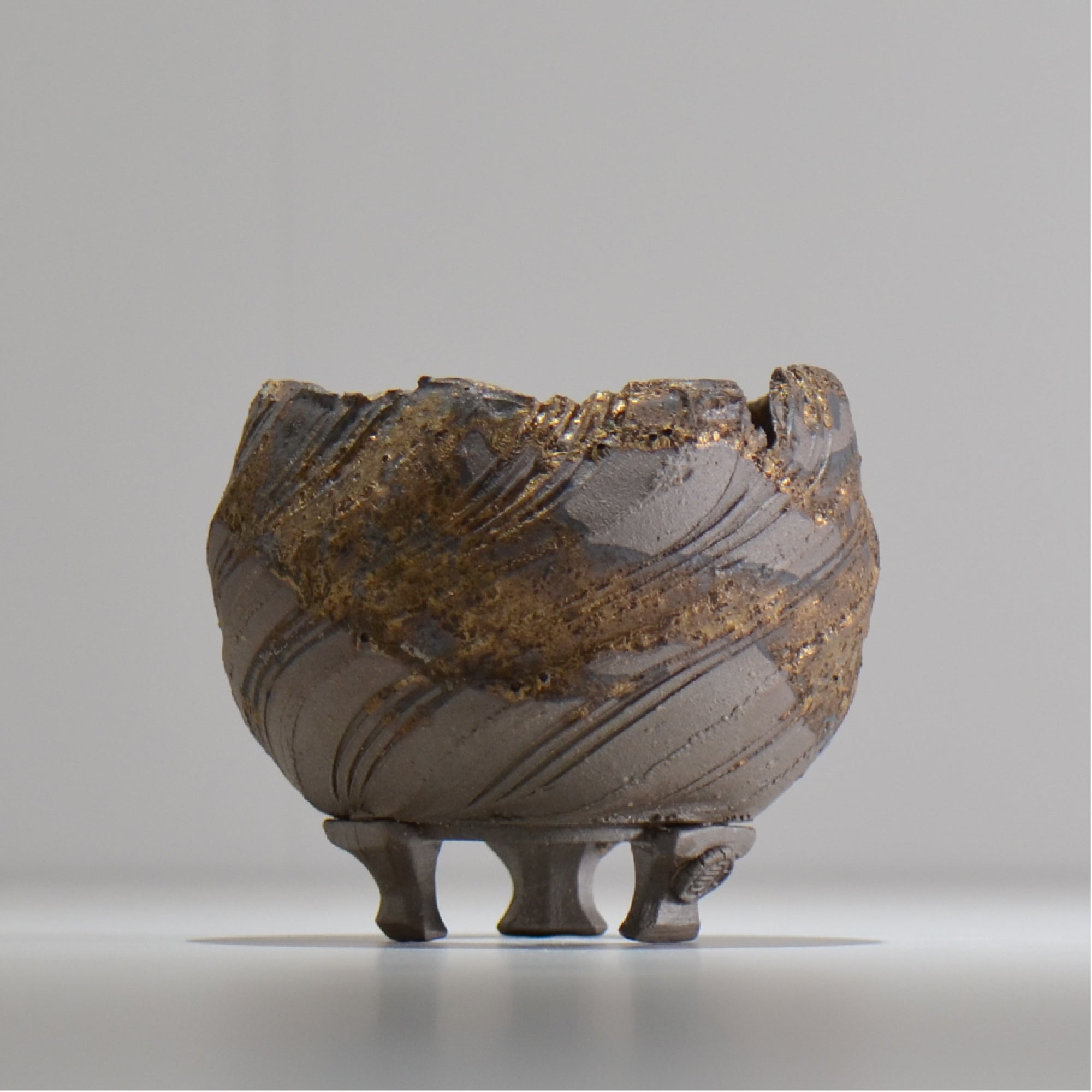 陶房Kibi / 金泥 / tkki_05_s  / 約 φ9.5cm / 植木鉢