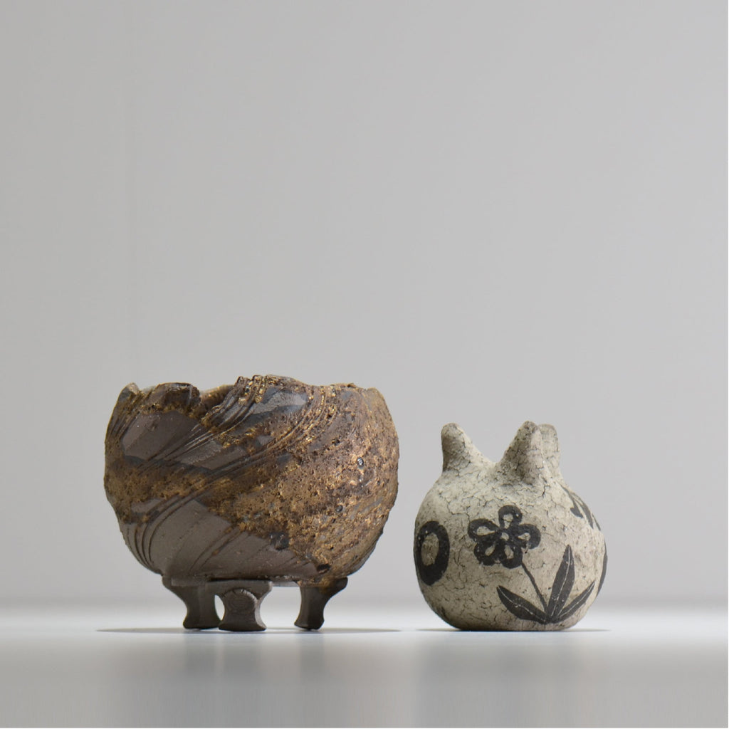 陶房Kibi / 金泥 / tkki_05_s  / 約 φ9.5cm / 植木鉢