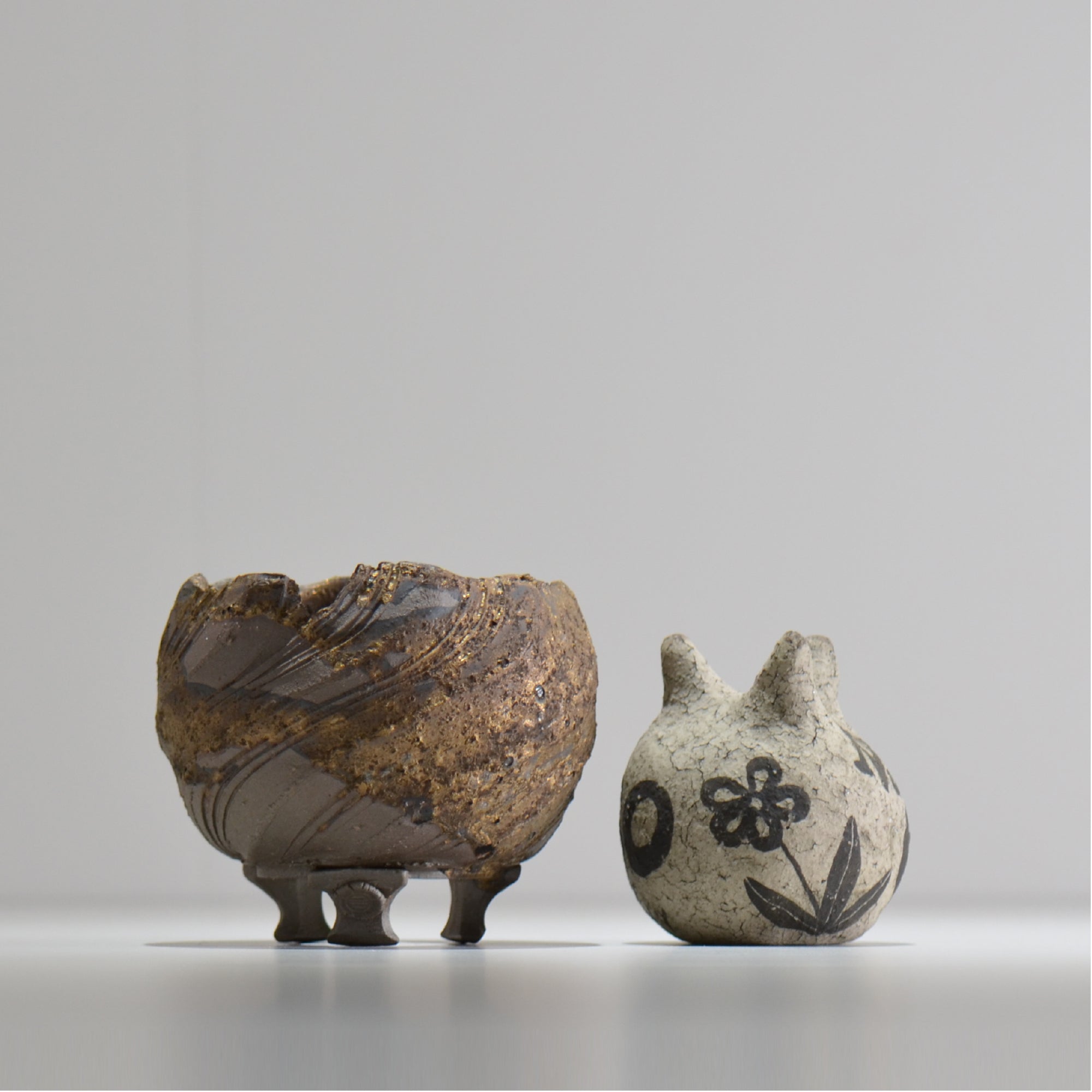 陶房Kibi / 金泥 / tkki_05_s  / 約 φ9.5cm / 植木鉢