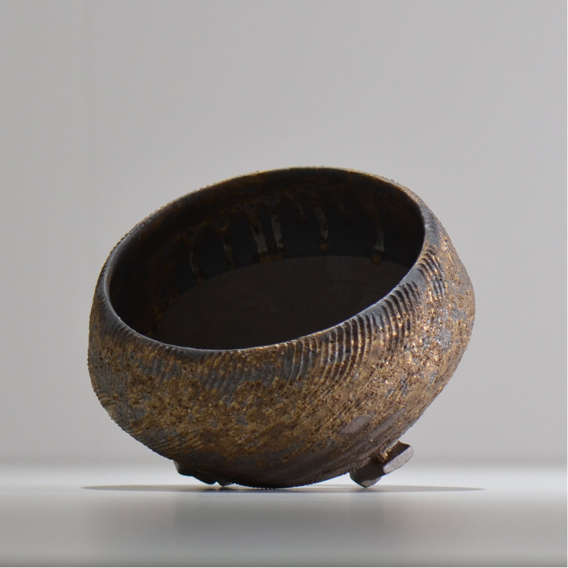 陶房Kibi / 金泥 / tkki_06_m  / 約 φ14cm / 植木鉢