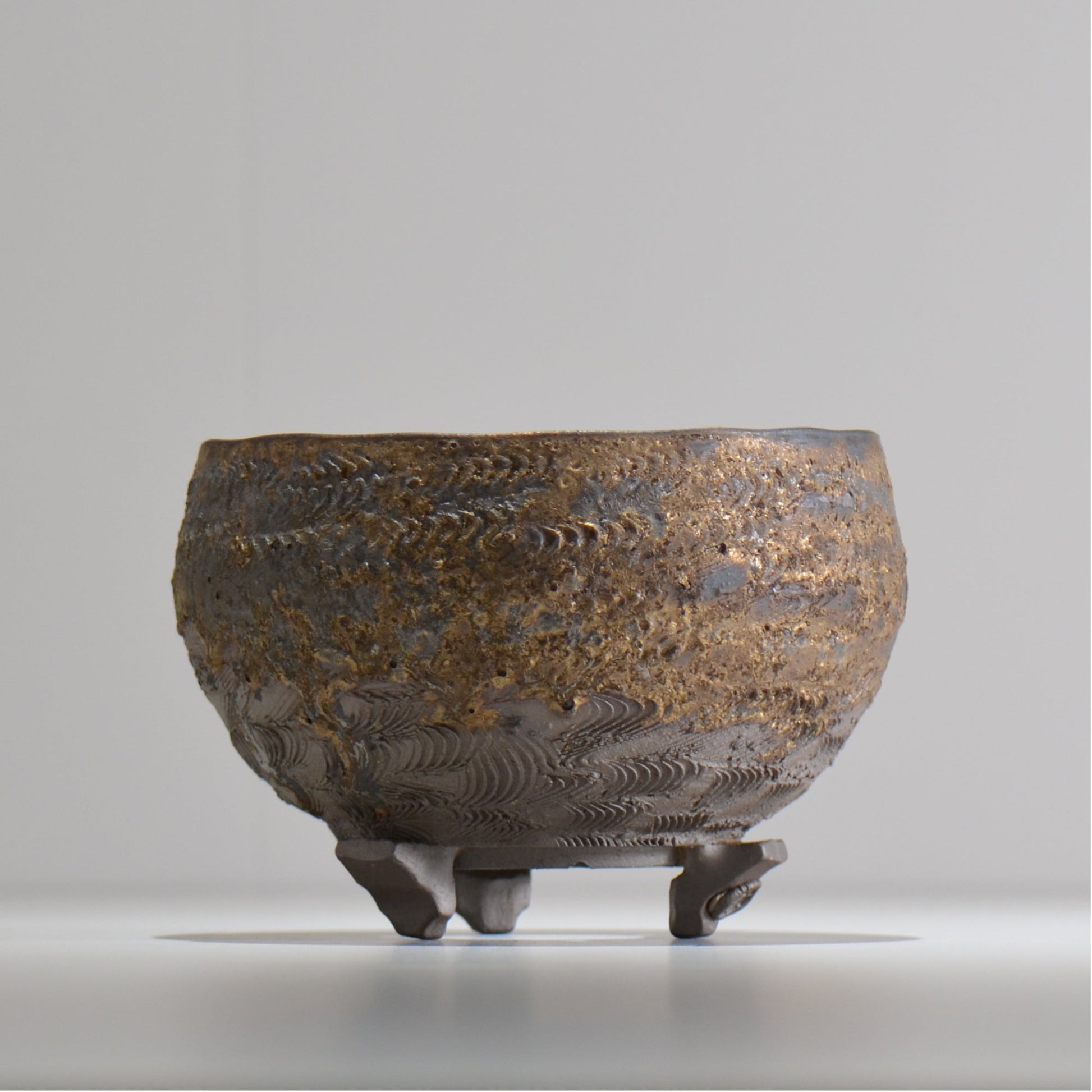 陶房Kibi / 金泥 / tkki_07_m  / 約 φ15cm / 植木鉢