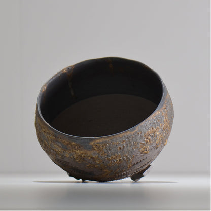 陶房Kibi / 金泥 / tkki_07_m  / 約 φ15cm / 植木鉢