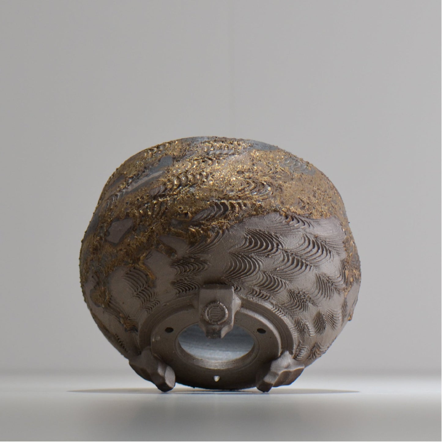 陶房Kibi / 金泥 / tkki_08_m  / 約 φ14cm / 植木鉢