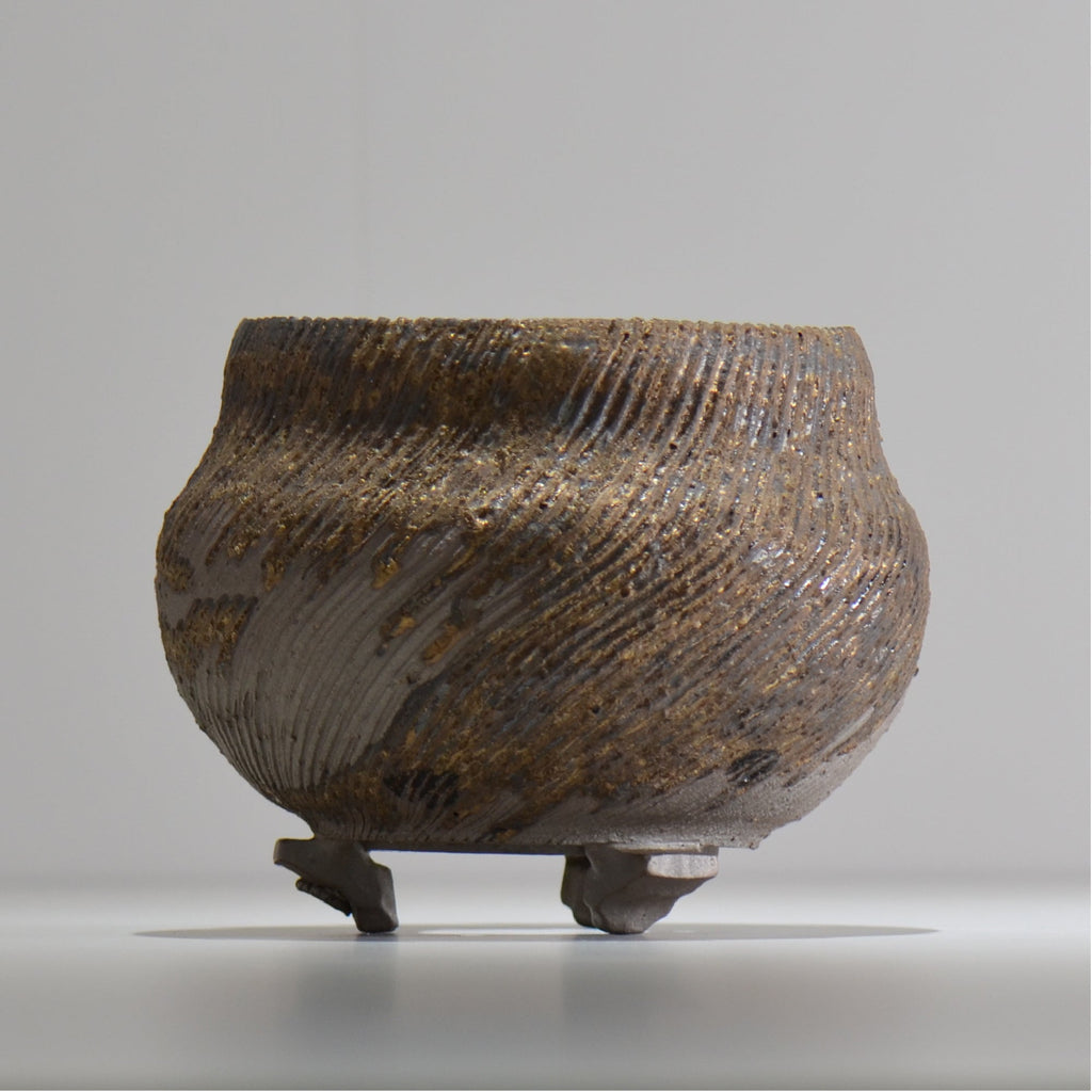 陶房Kibi / 金泥 / tkki_10_m  / 約 φ13cm / 植木鉢