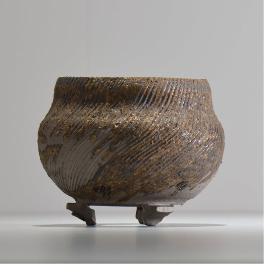 陶房Kibi / 金泥 / tkki_10_m  / 約 φ13cm / 植木鉢