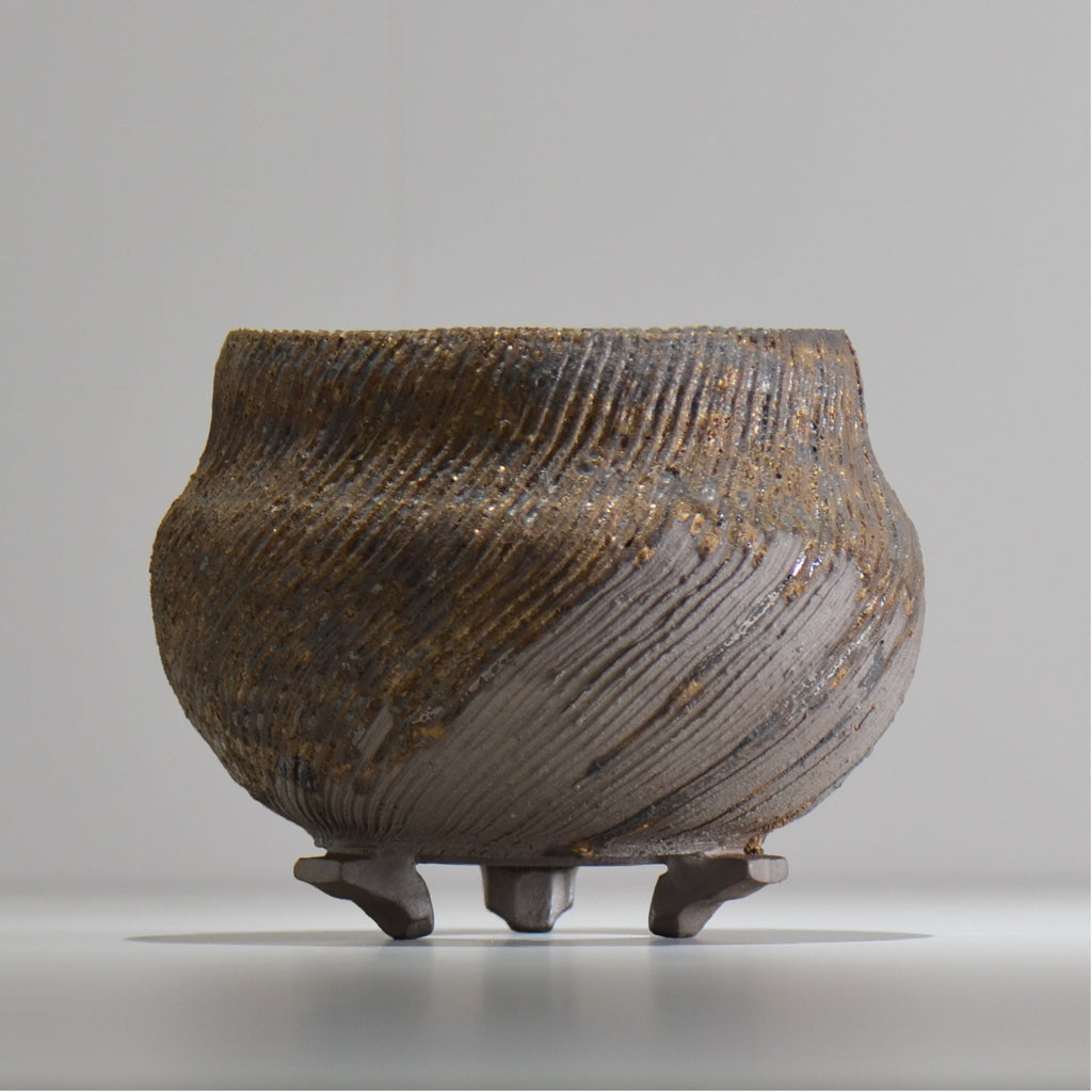 陶房Kibi / 金泥 / tkki_10_m  / 約 φ13cm / 植木鉢