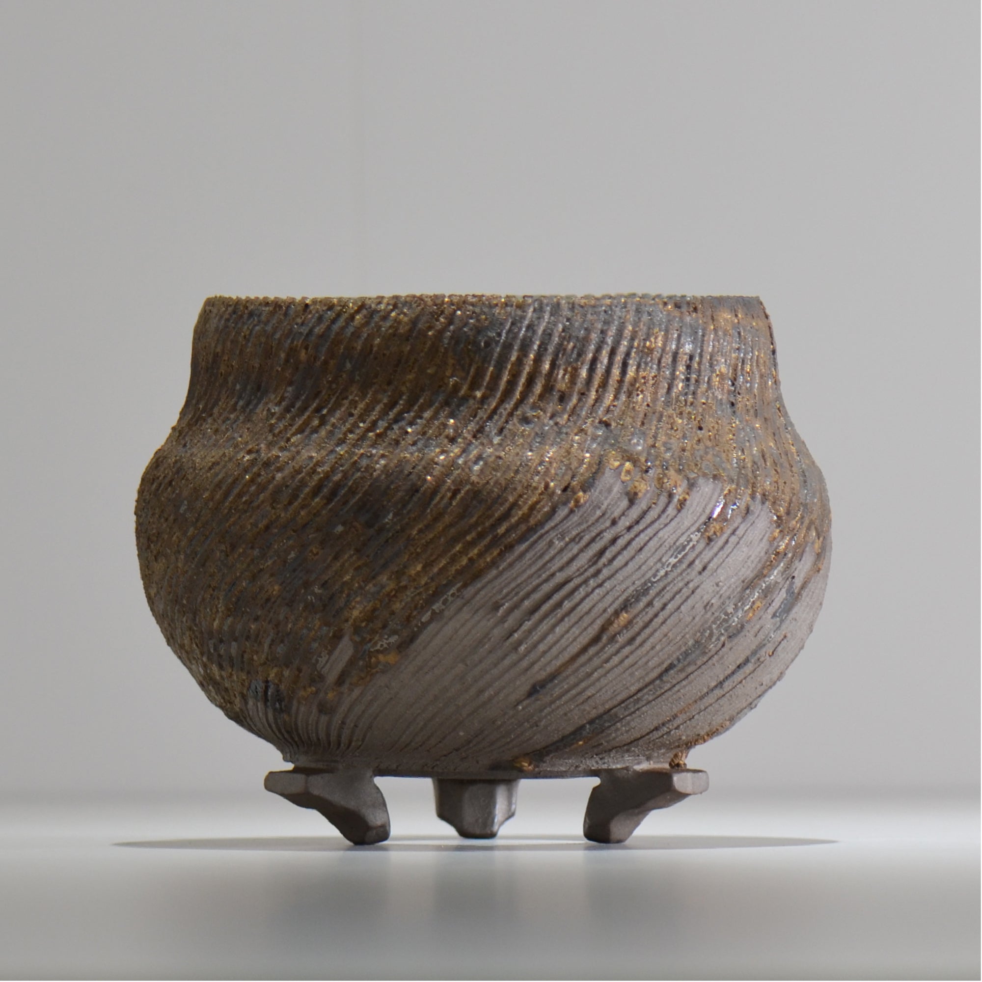 陶房Kibi / 金泥 / tkki_10_m  / 約 φ13cm / 植木鉢