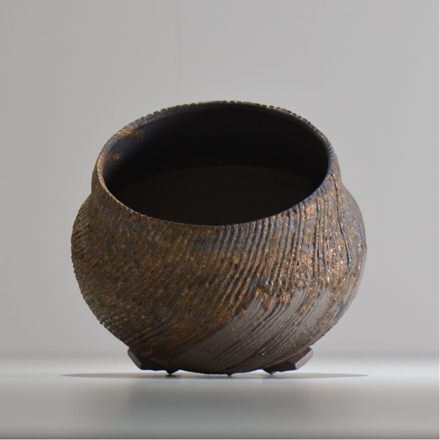 陶房Kibi / 金泥 / tkki_10_m  / 約 φ13cm / 植木鉢