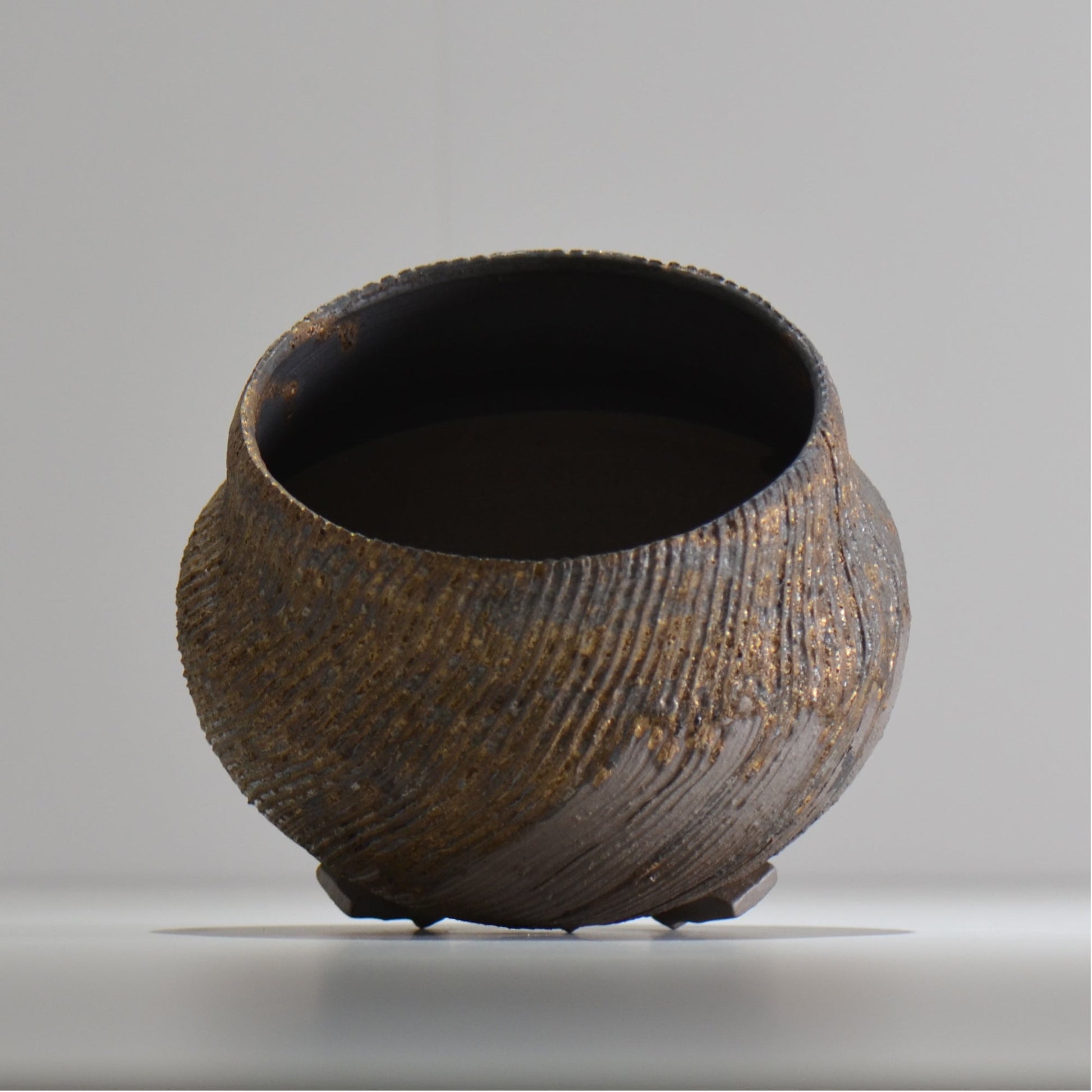陶房Kibi / 金泥 / tkki_10_m  / 約 φ13cm / 植木鉢