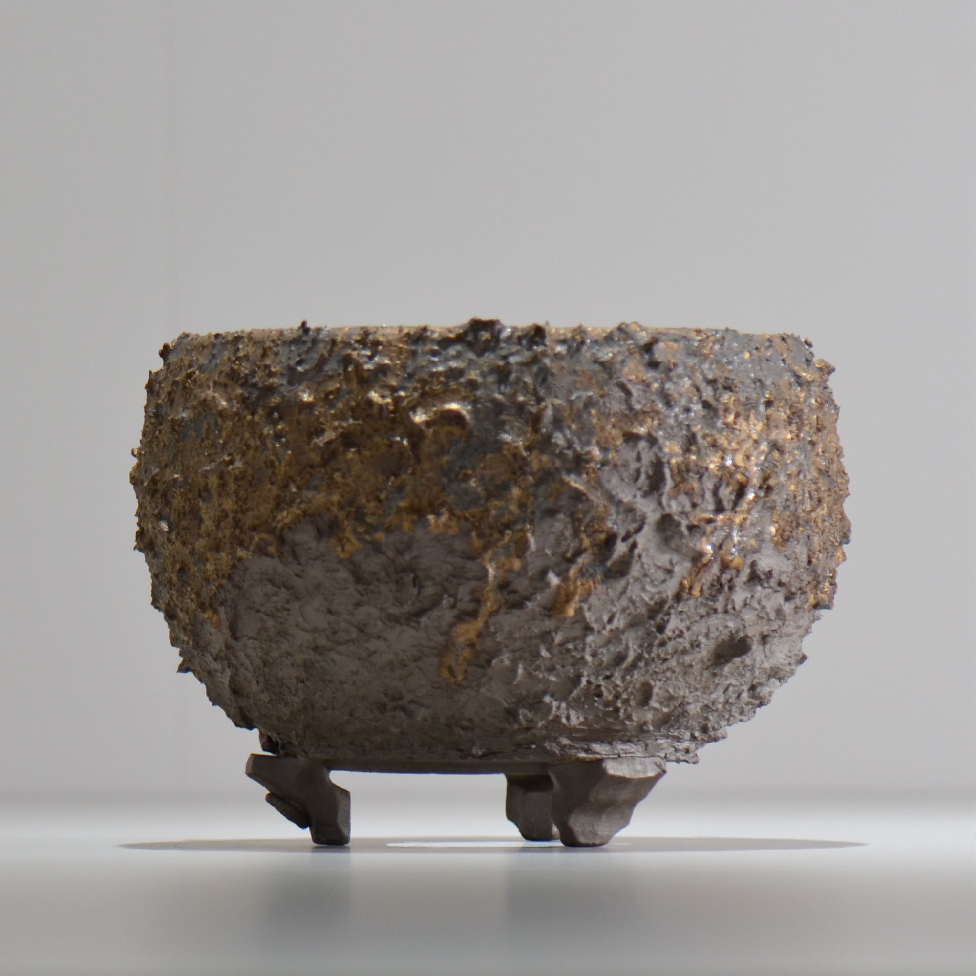 陶房Kibi / 金泥 / tkki_11_m  / 約 φ14.5cm / 植木鉢