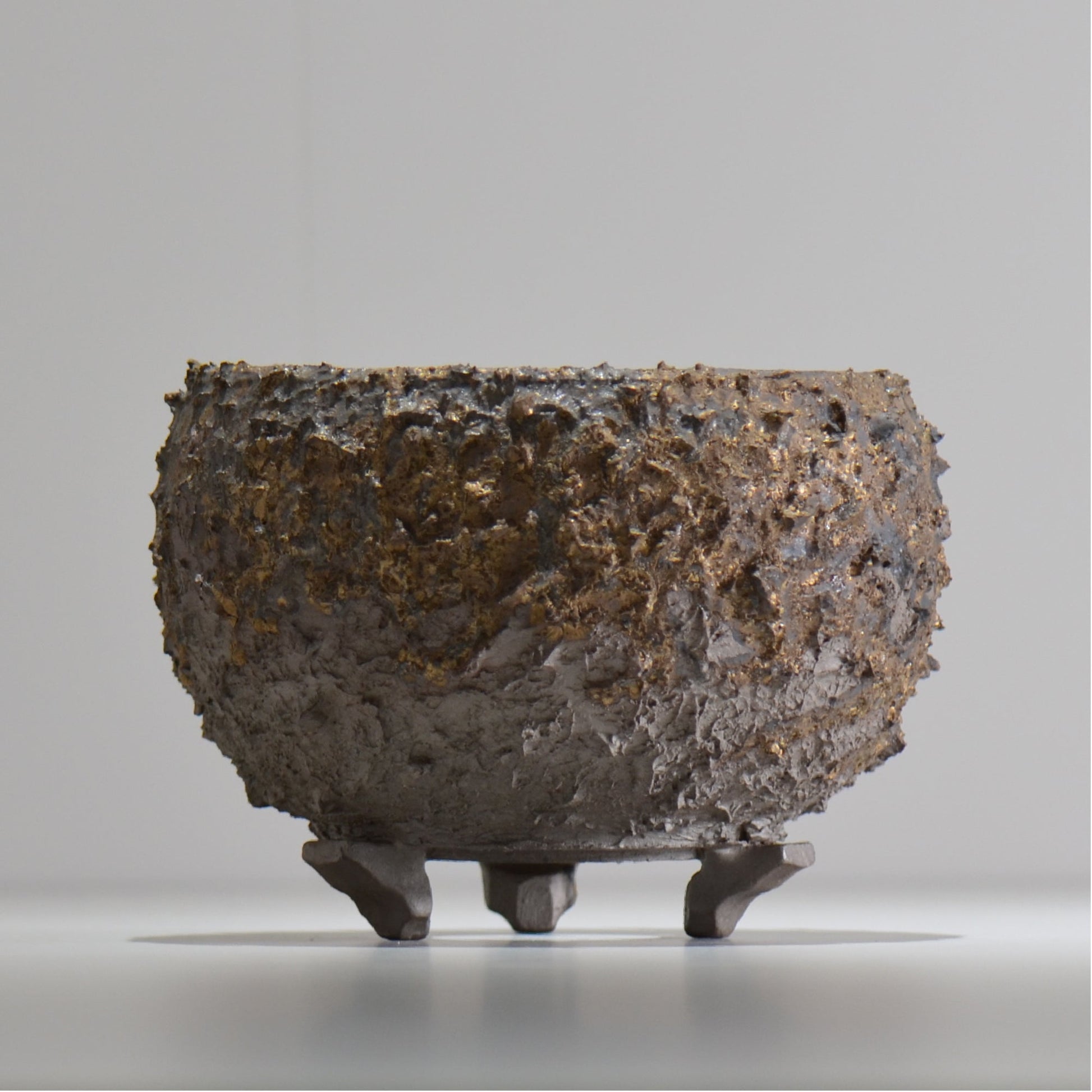 陶房Kibi / 金泥 / tkki_11_m  / 約 φ14.5cm / 植木鉢