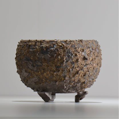 陶房Kibi / 金泥 / tkki_11_m  / 約 φ14.5cm / 植木鉢