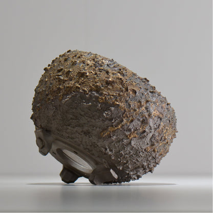 陶房Kibi / 金泥 / tkki_11_m  / 約 φ14.5cm / 植木鉢