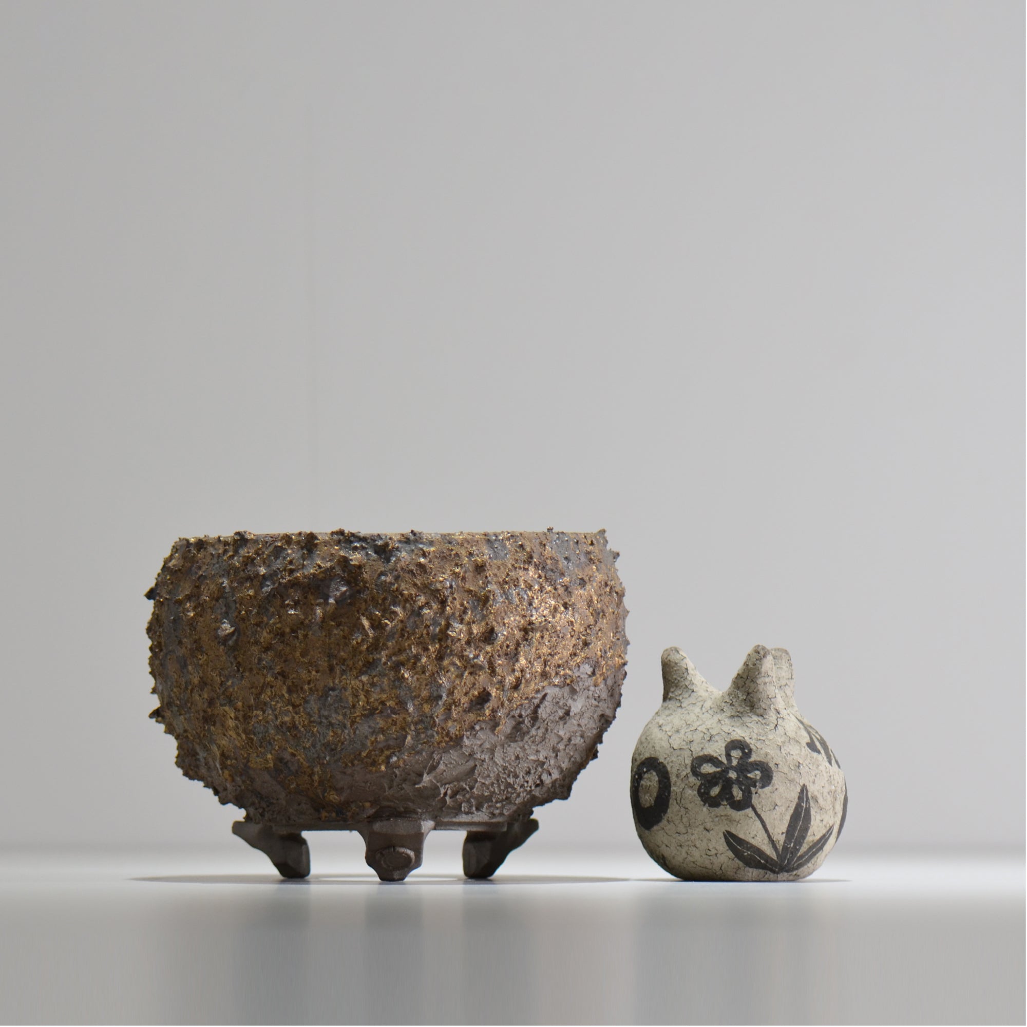 陶房Kibi / 金泥 / tkki_11_m  / 約 φ14.5cm / 植木鉢