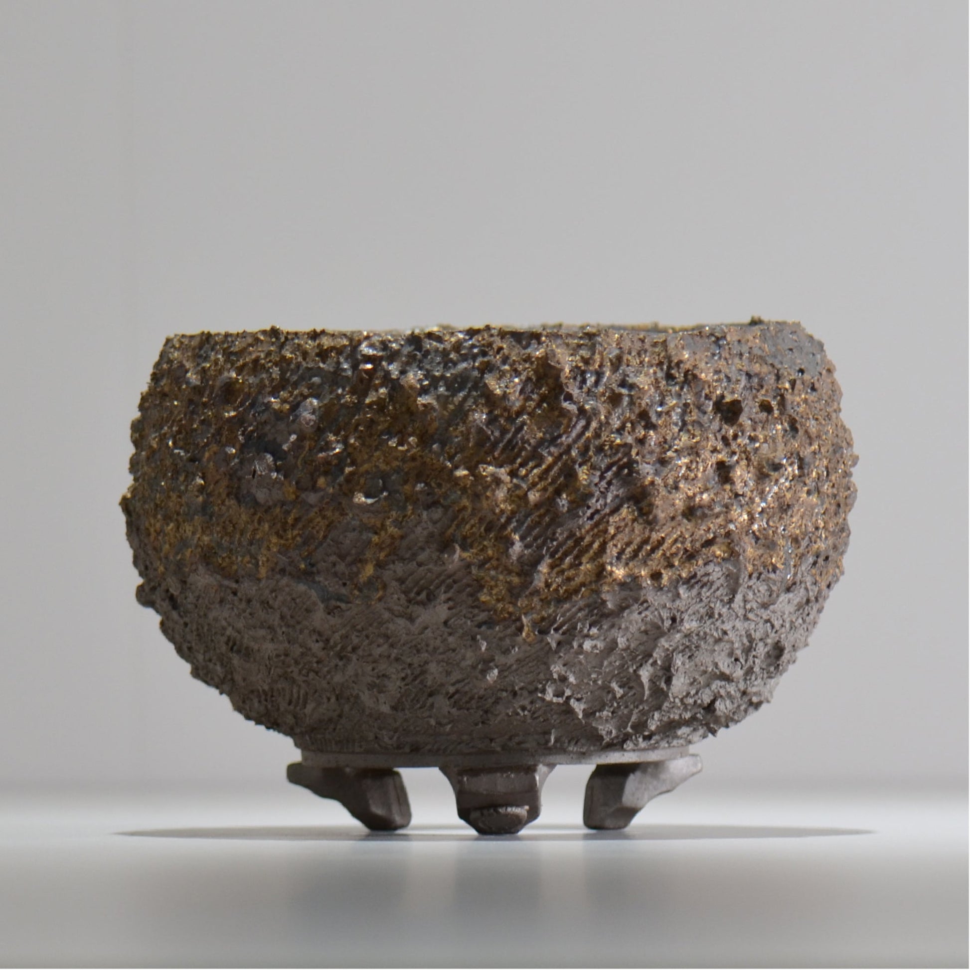 陶房Kibi / 金泥 / tkki_12_m  / 約 φ15cm / 植木鉢