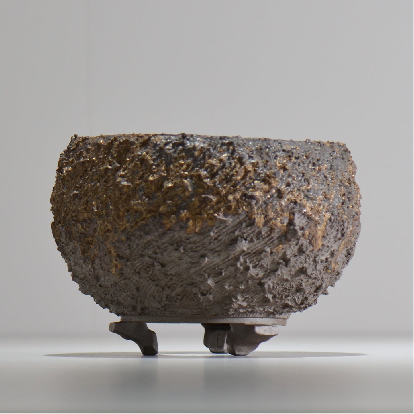 陶房Kibi / 金泥 / tkki_12_m  / 約 φ15cm / 植木鉢