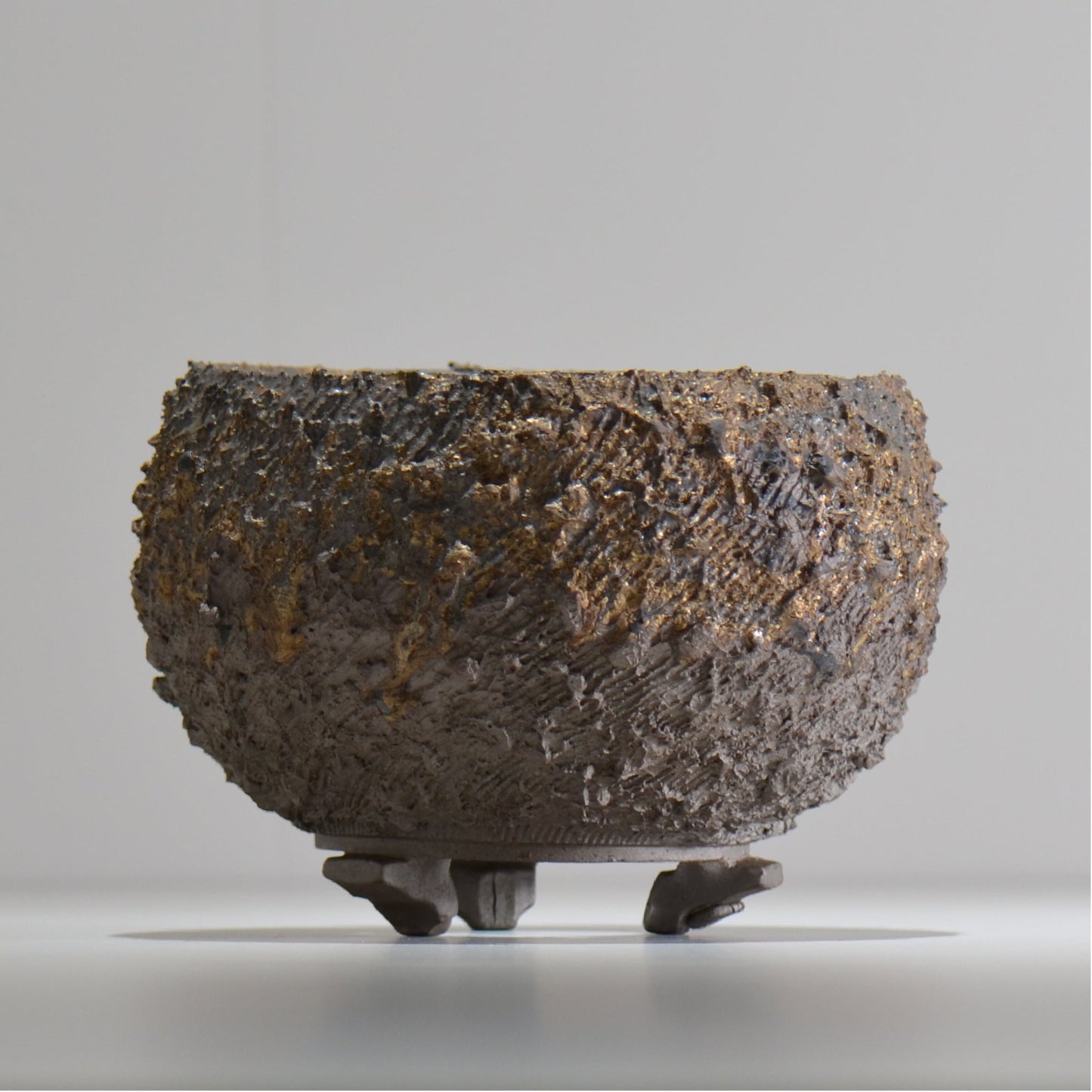 陶房Kibi / 金泥 / tkki_12_m  / 約 φ15cm / 植木鉢